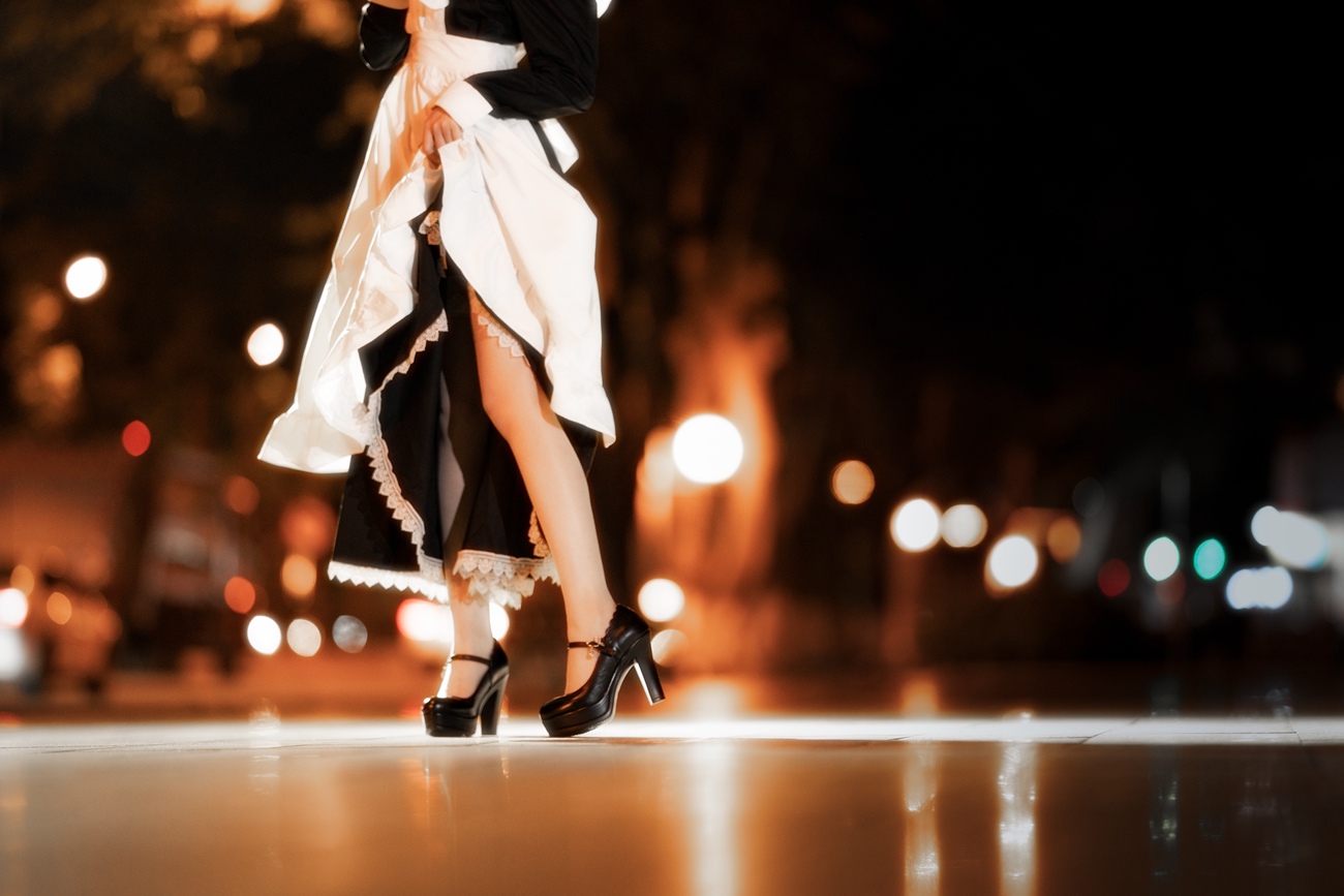 图片[10]-萝莉风COS 桜桃喵 – 长裙妹抖（夜）[19P] – 速更版-美库