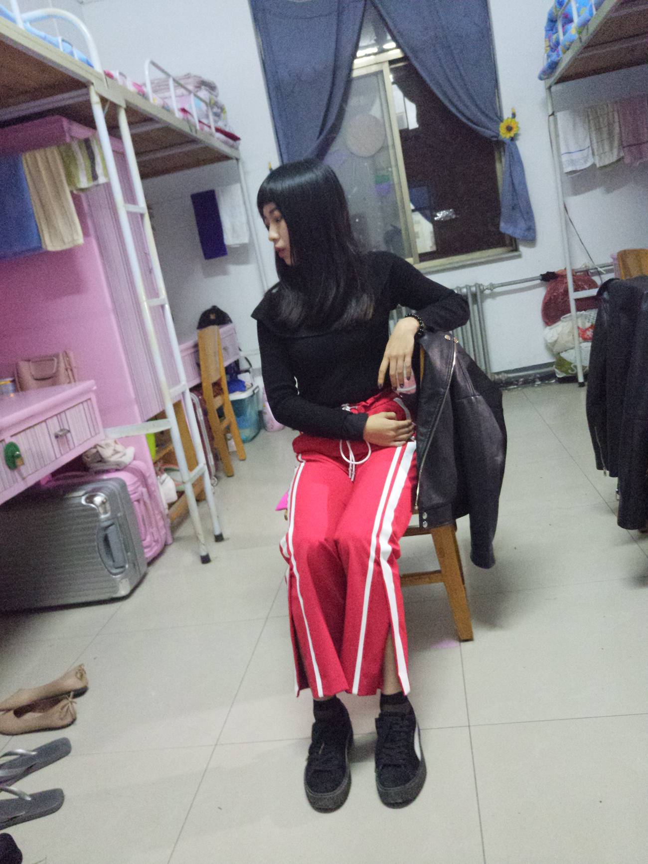 图片[10]-学妹校园寝室短丝系列002期 张梦想[104P] – 速更版-美库