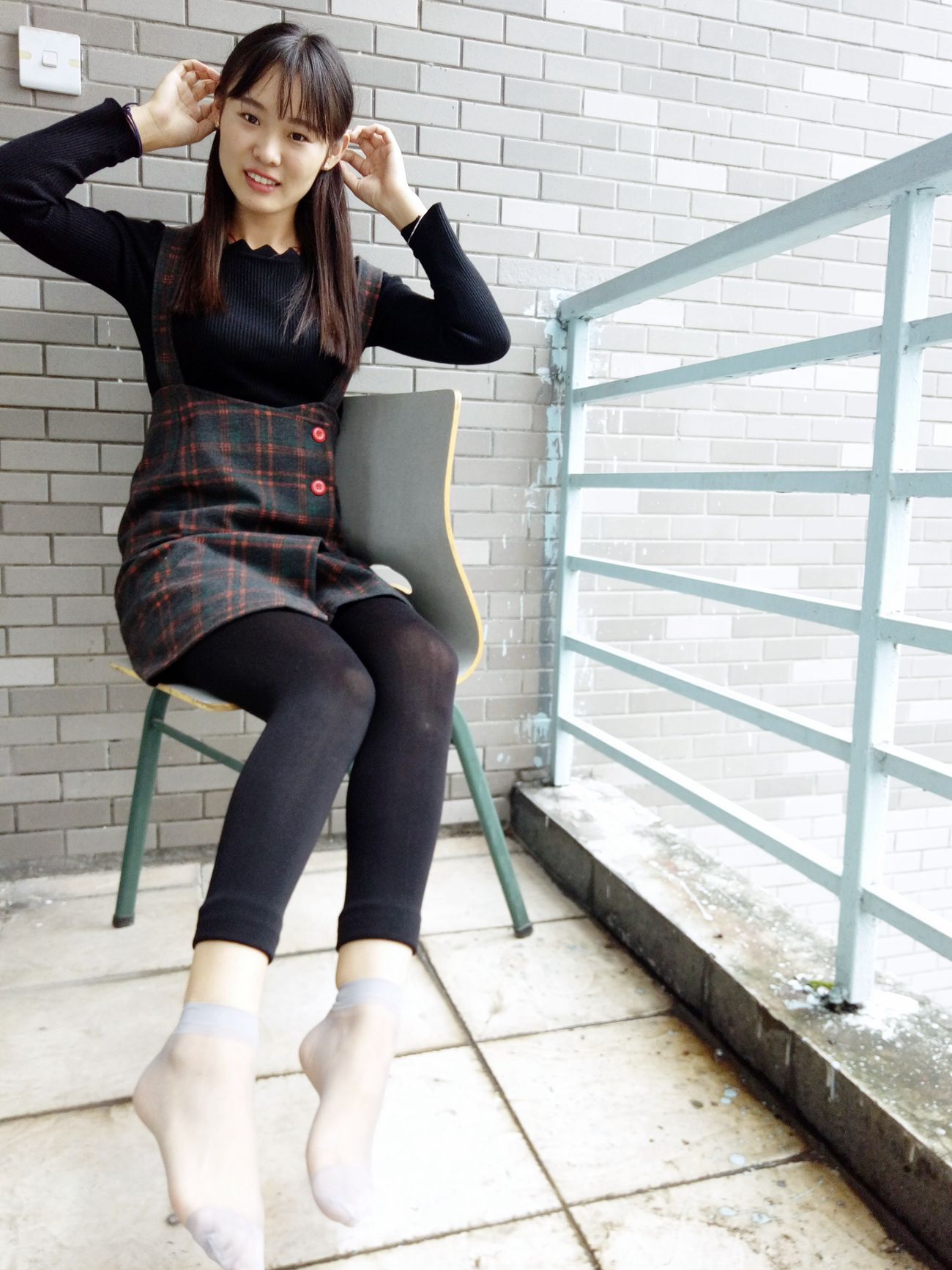 图片[34]-学妹校园寝室短丝系列001期 王丽君[85P] – 速更版-美库