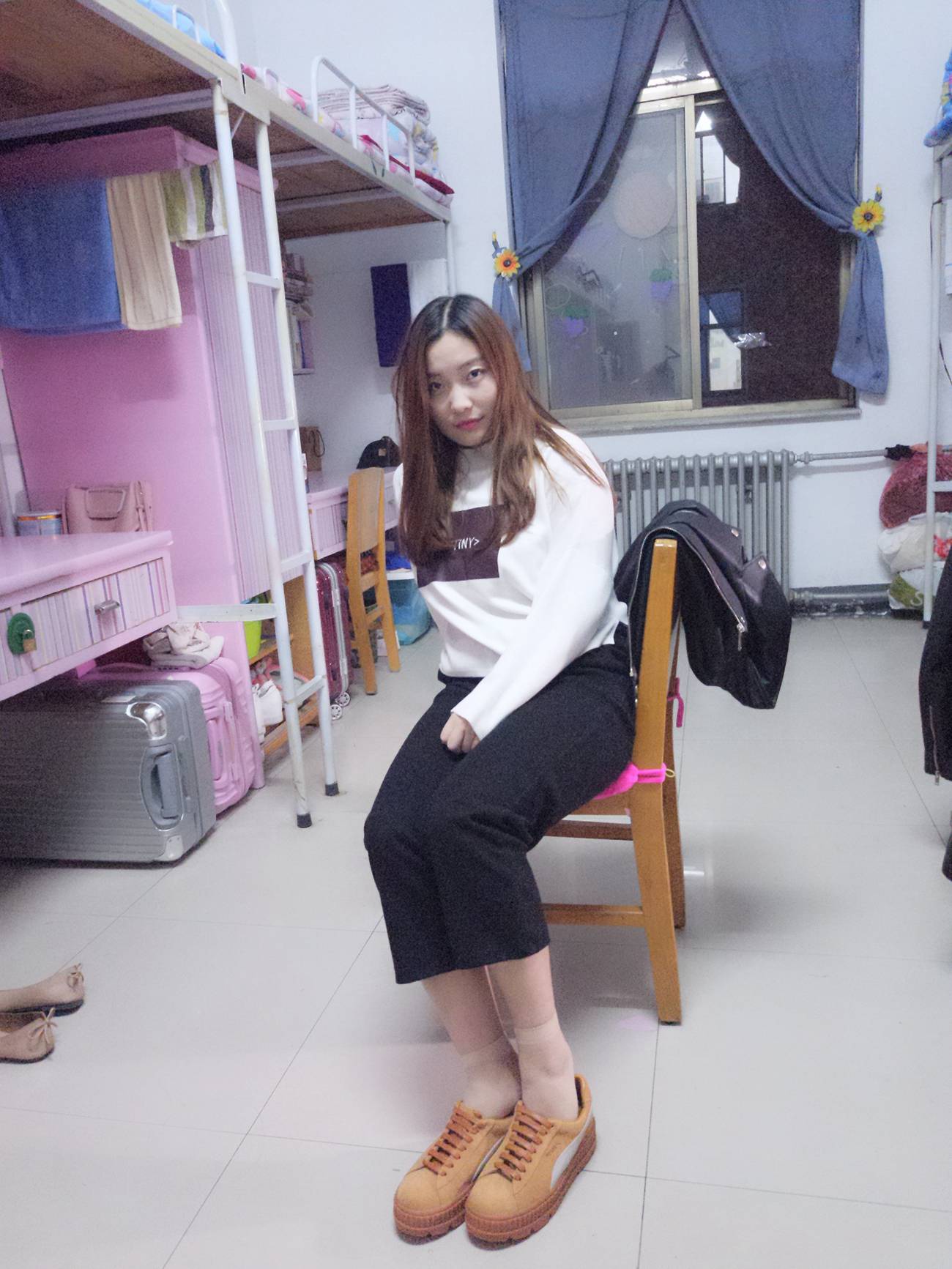 图片[15]-学妹校园寝室短丝系列002期 张梦想[104P] – 速更版-美库