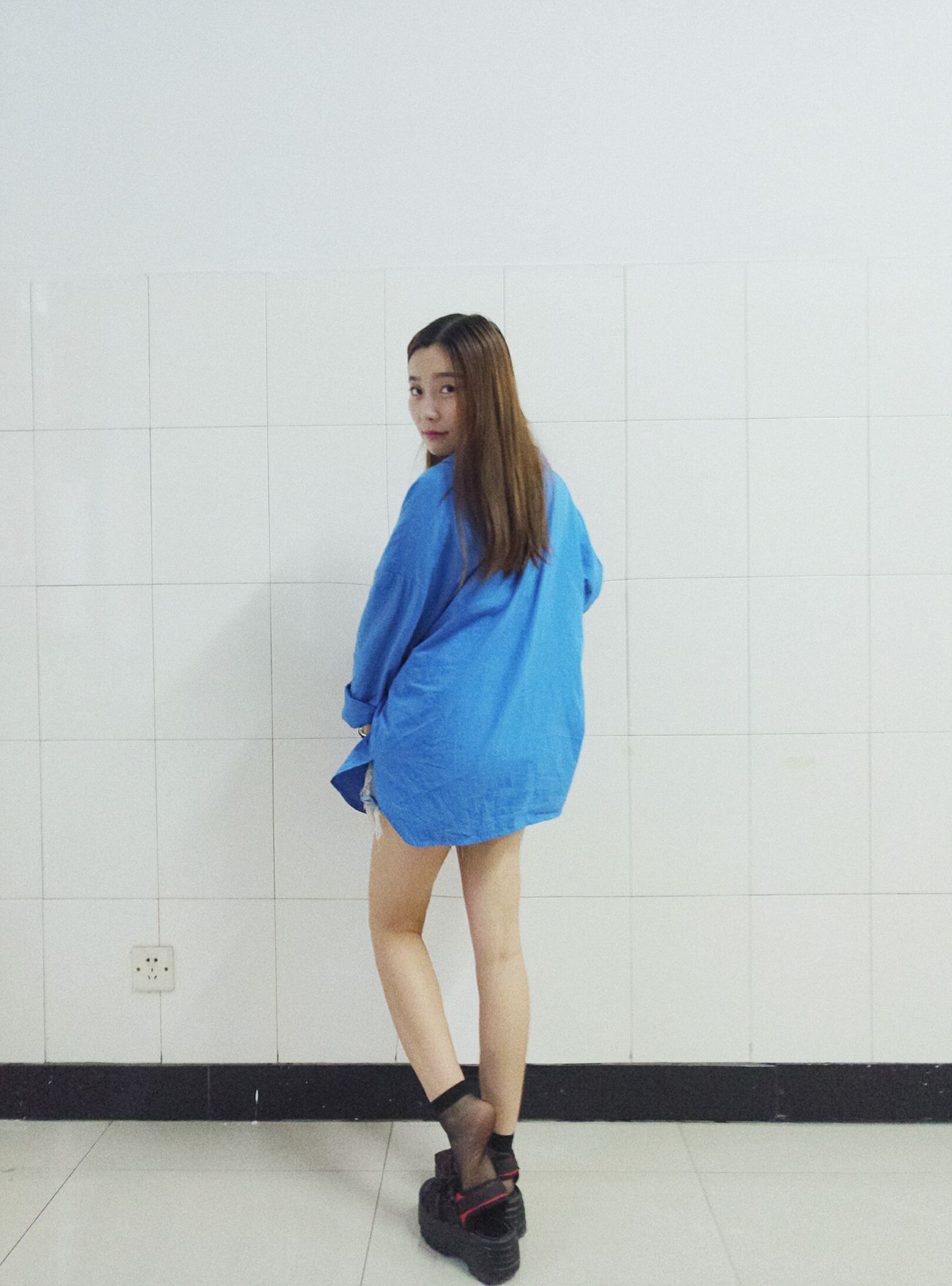 图片[16]-学妹校园寝室短丝系列002期 张梦想[104P] – 速更版-美库