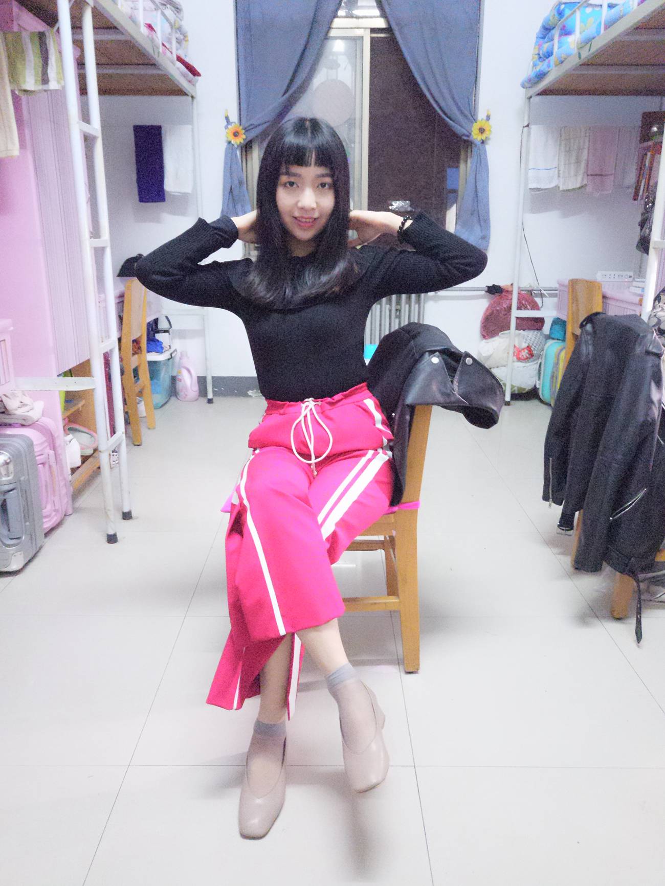 图片[18]-学妹校园寝室短丝系列002期 张梦想[104P] – 速更版-美库