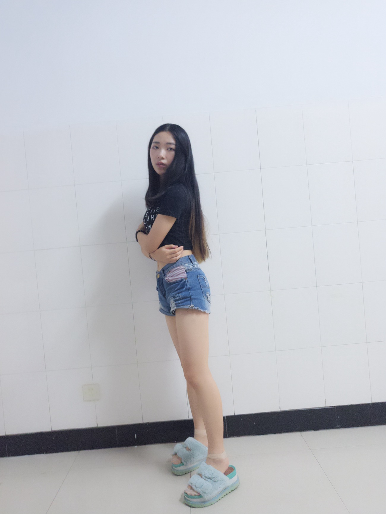 图片[23]-学妹校园寝室短丝系列002期 张梦想[104P] – 速更版-美库