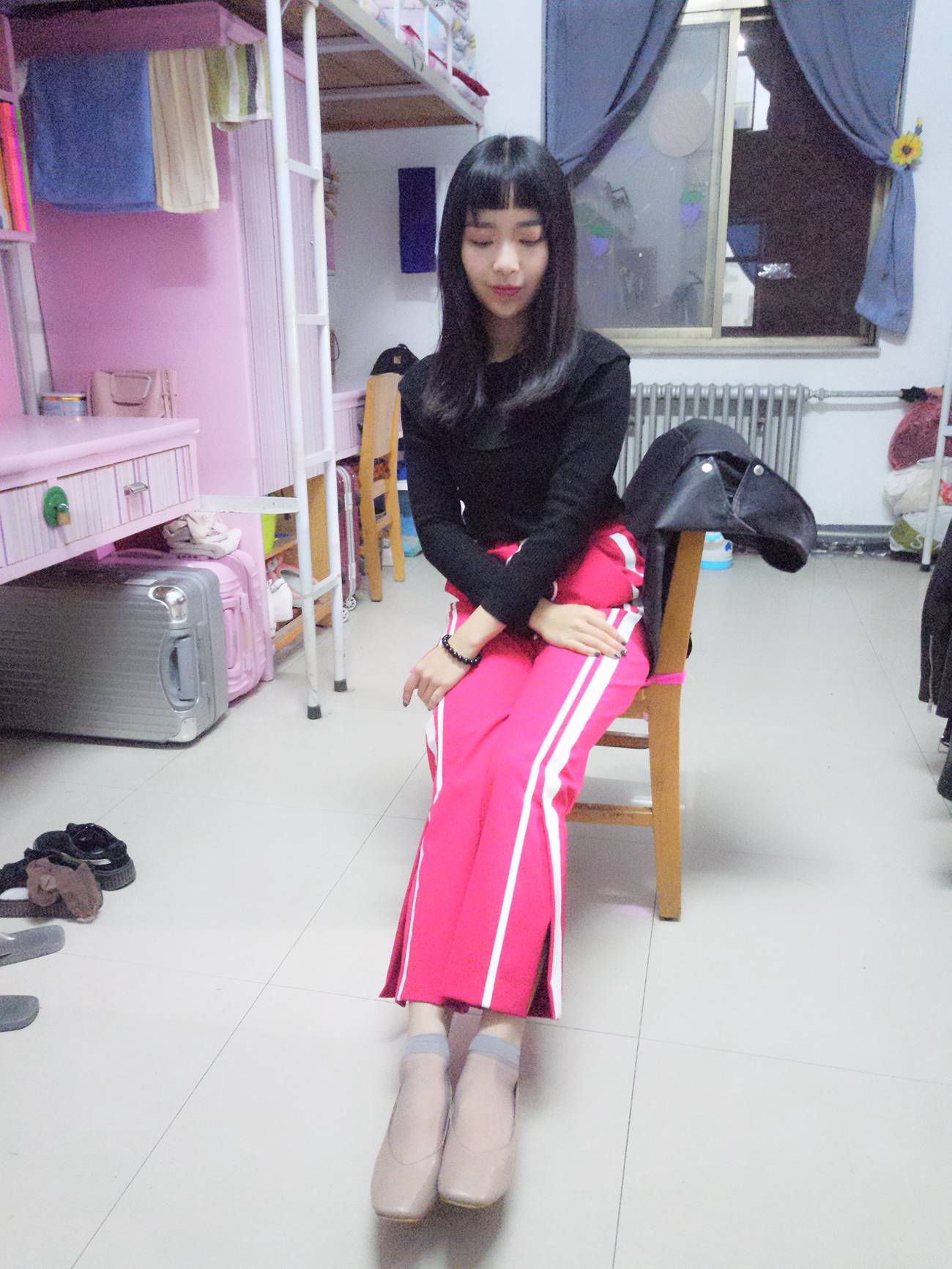 图片[25]-学妹校园寝室短丝系列002期 张梦想[104P] – 速更版-美库