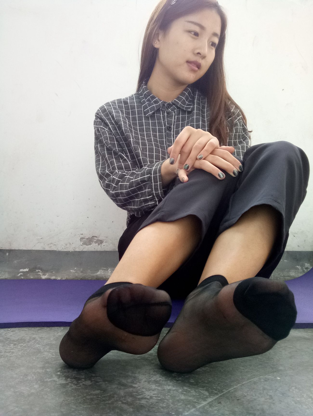 图片[19]-学妹校园寝室短丝系列003期 马聪[57P] – 速更版-美库