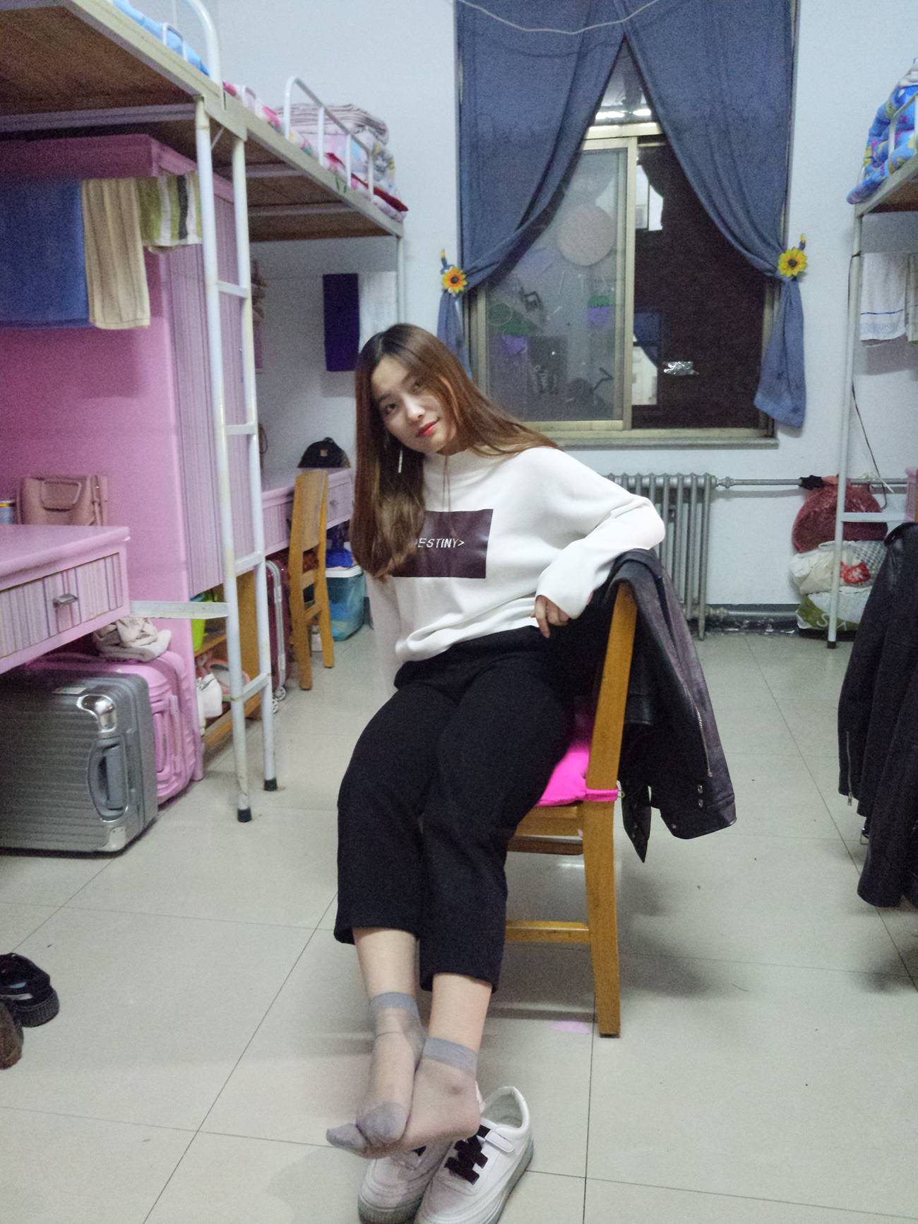 图片[32]-学妹校园寝室短丝系列002期 张梦想[104P] – 速更版-美库