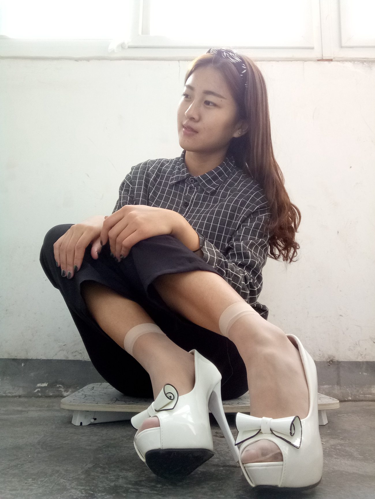 图片[26]-学妹校园寝室短丝系列003期 马聪[57P] – 速更版-美库