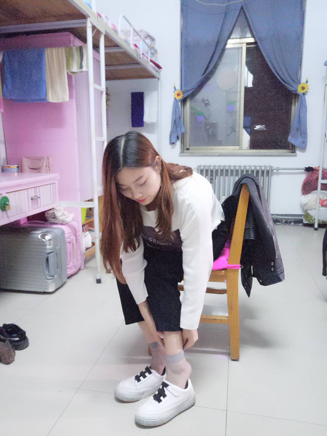 图片[40]-学妹校园寝室短丝系列002期 张梦想[104P] – 速更版-美库