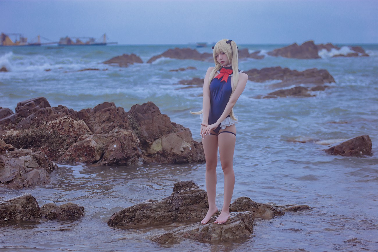 图片[11]-二佐Nisa – 碧蓝 玛丽罗斯泳装[11P] – 速更版-美库