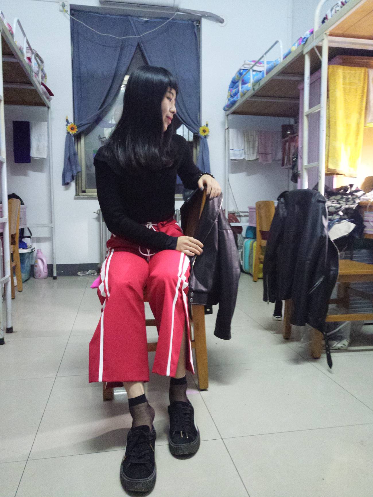 图片[44]-学妹校园寝室短丝系列002期 张梦想[104P] – 速更版-美库