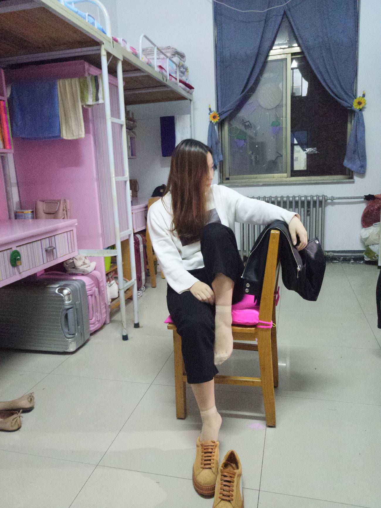 图片[46]-学妹校园寝室短丝系列002期 张梦想[104P] – 速更版-美库