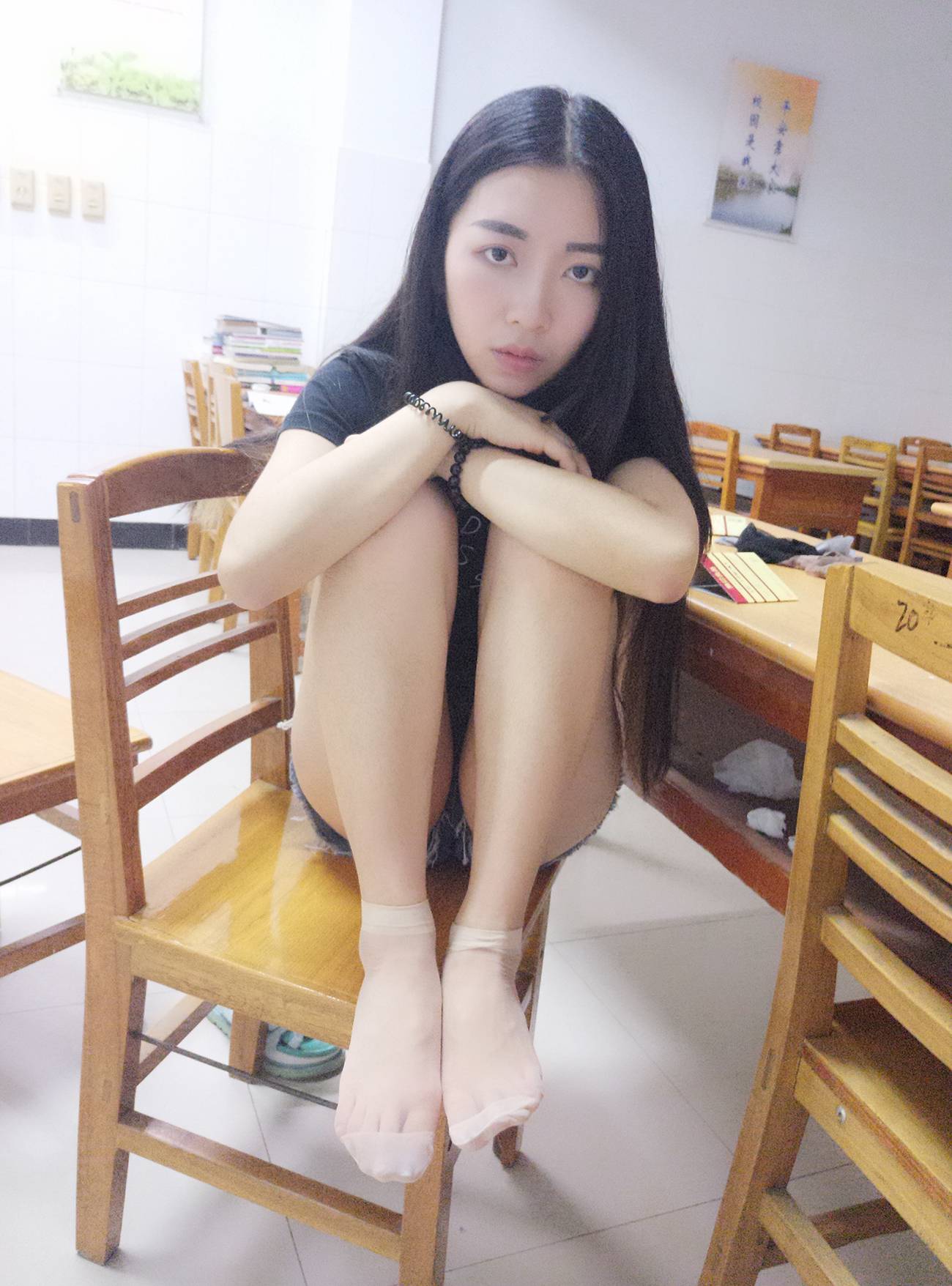 图片[48]-学妹校园寝室短丝系列002期 张梦想[104P] – 速更版-美库