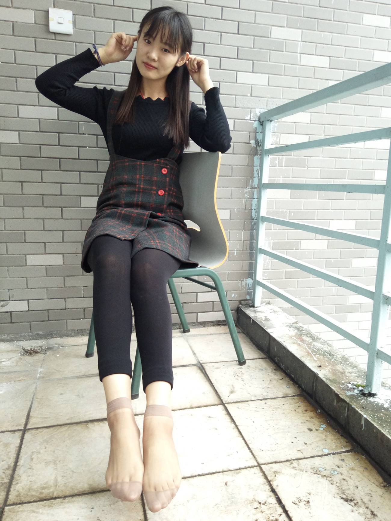 图片[85]-学妹校园寝室短丝系列001期 王丽君[85P] – 速更版-美库