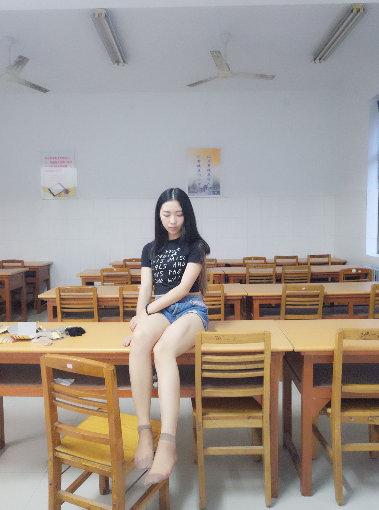 图片[62]-学妹校园寝室短丝系列002期 张梦想[104P] – 速更版-美库