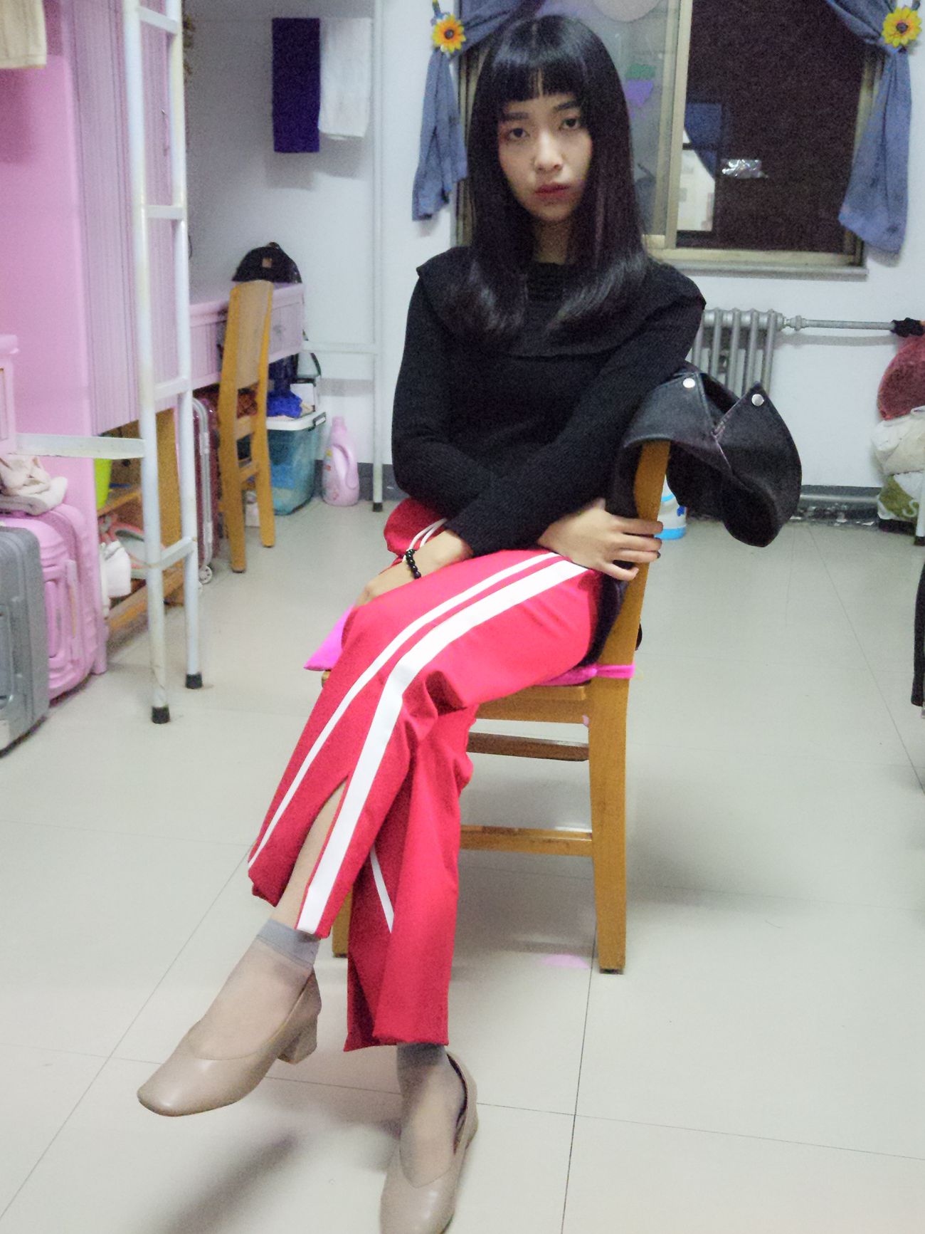 图片[63]-学妹校园寝室短丝系列002期 张梦想[104P] – 速更版-美库