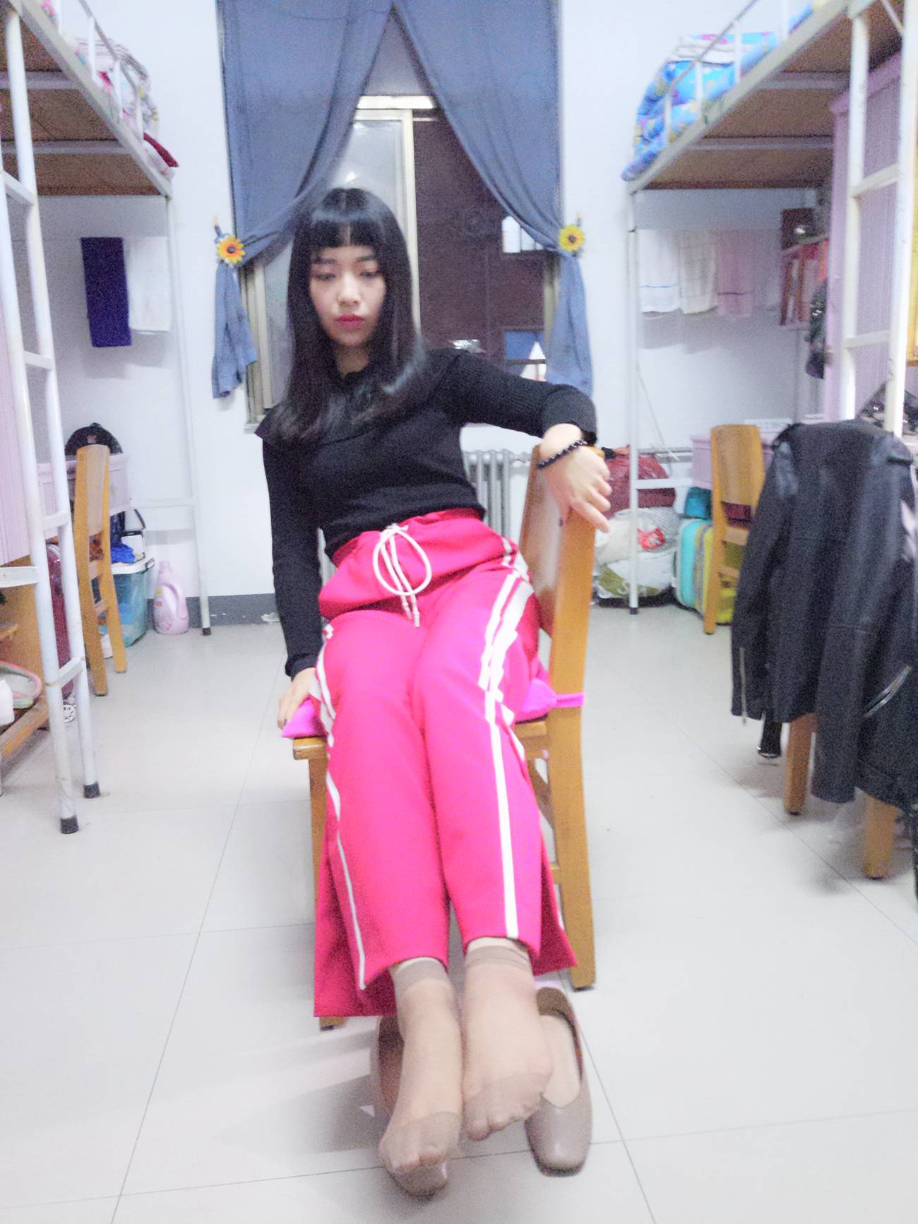 图片[64]-学妹校园寝室短丝系列002期 张梦想[104P] – 速更版-美库