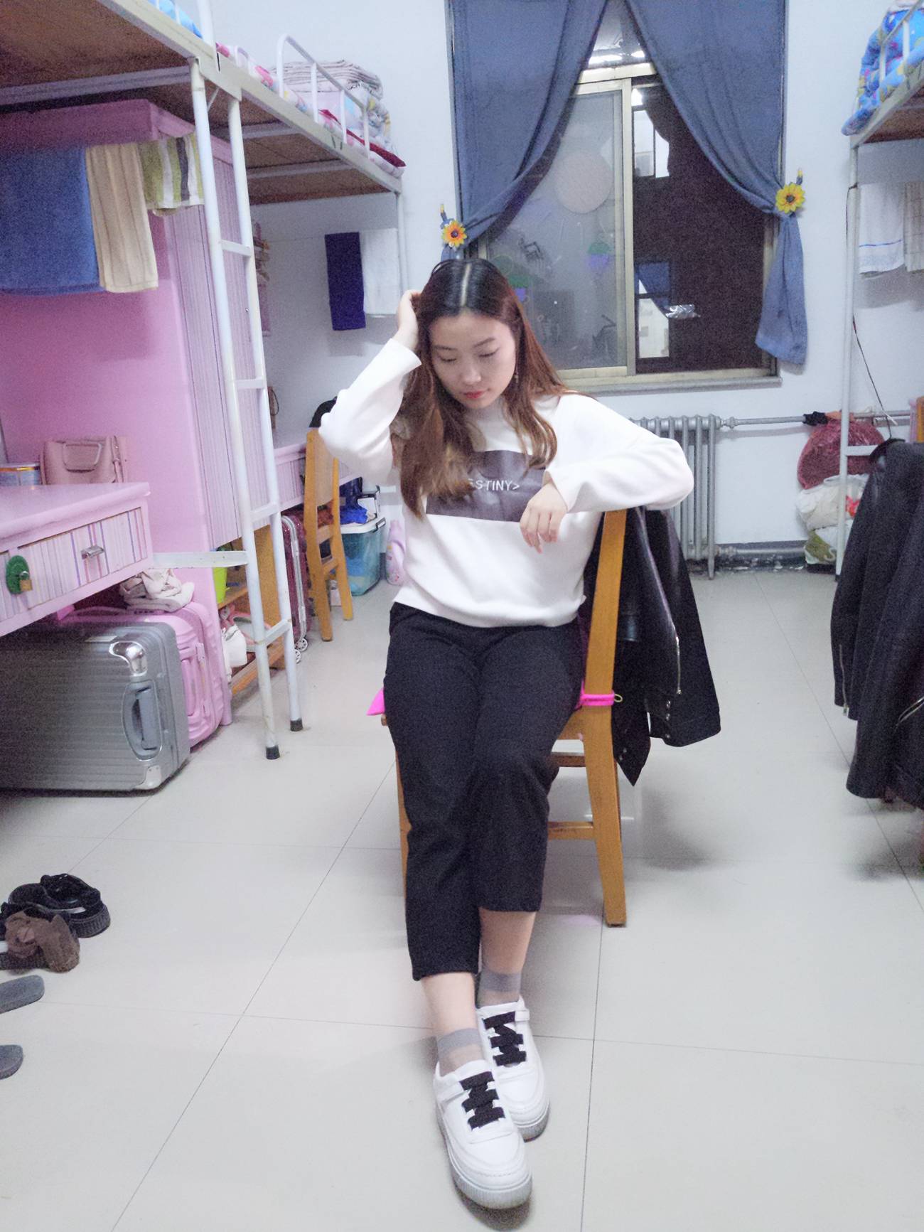 图片[65]-学妹校园寝室短丝系列002期 张梦想[104P] – 速更版-美库