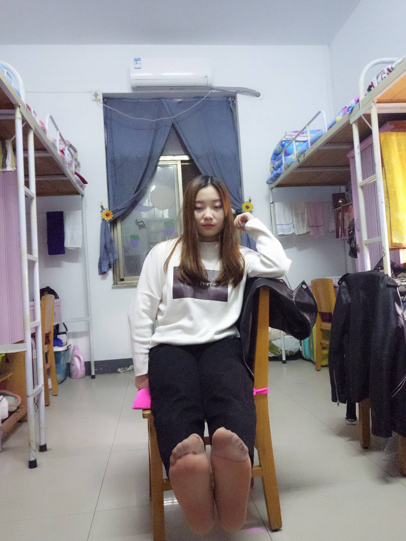 图片[68]-学妹校园寝室短丝系列002期 张梦想[104P] – 速更版-美库