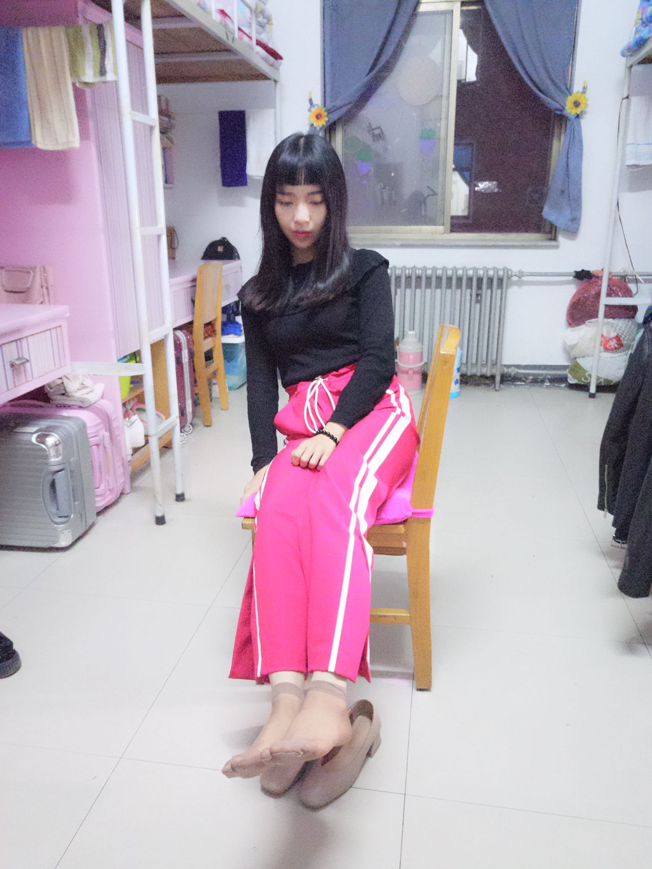 图片[69]-学妹校园寝室短丝系列002期 张梦想[104P] – 速更版-美库