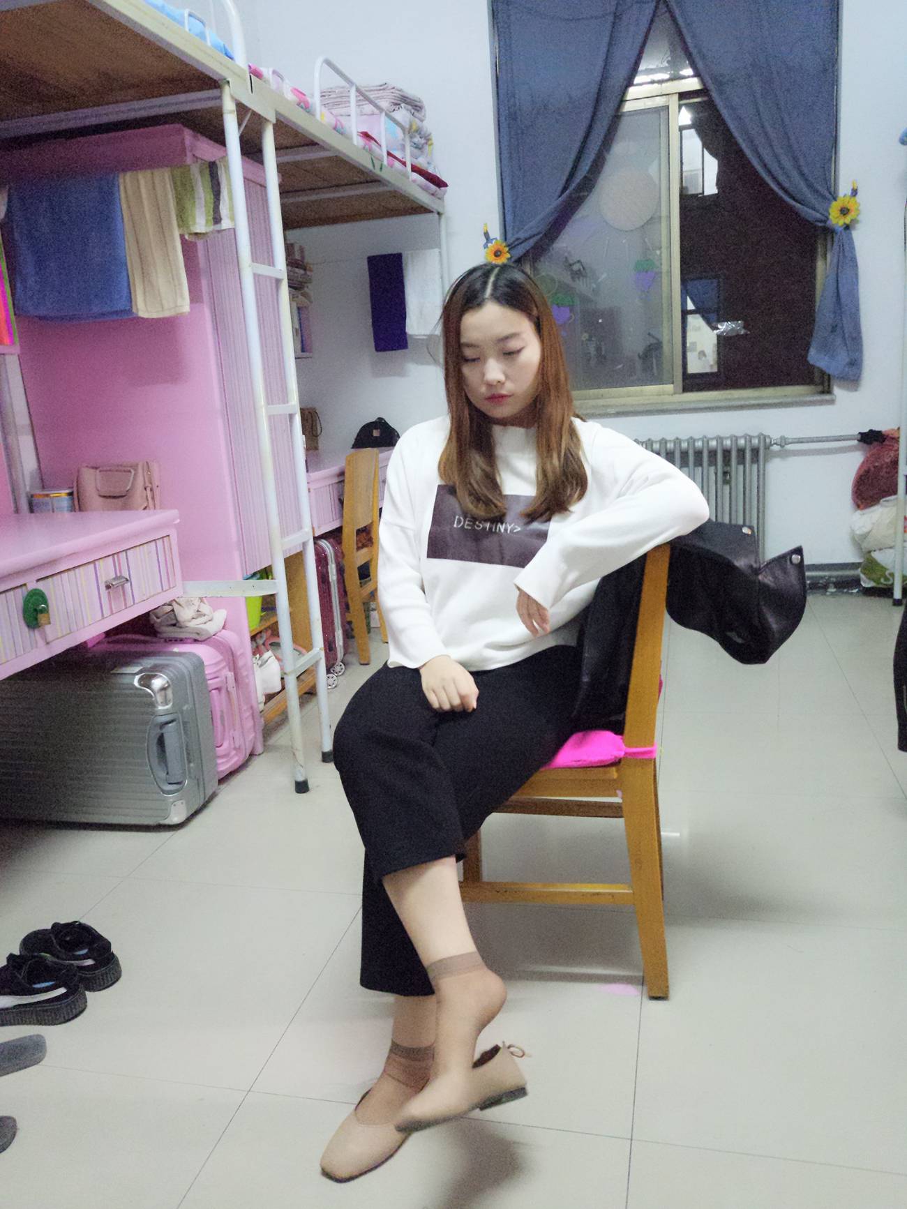 图片[72]-学妹校园寝室短丝系列002期 张梦想[104P] – 速更版-美库