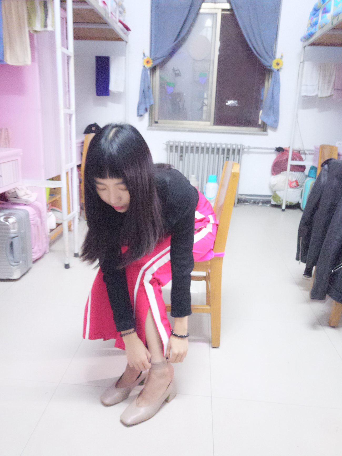 图片[75]-学妹校园寝室短丝系列002期 张梦想[104P] – 速更版-美库