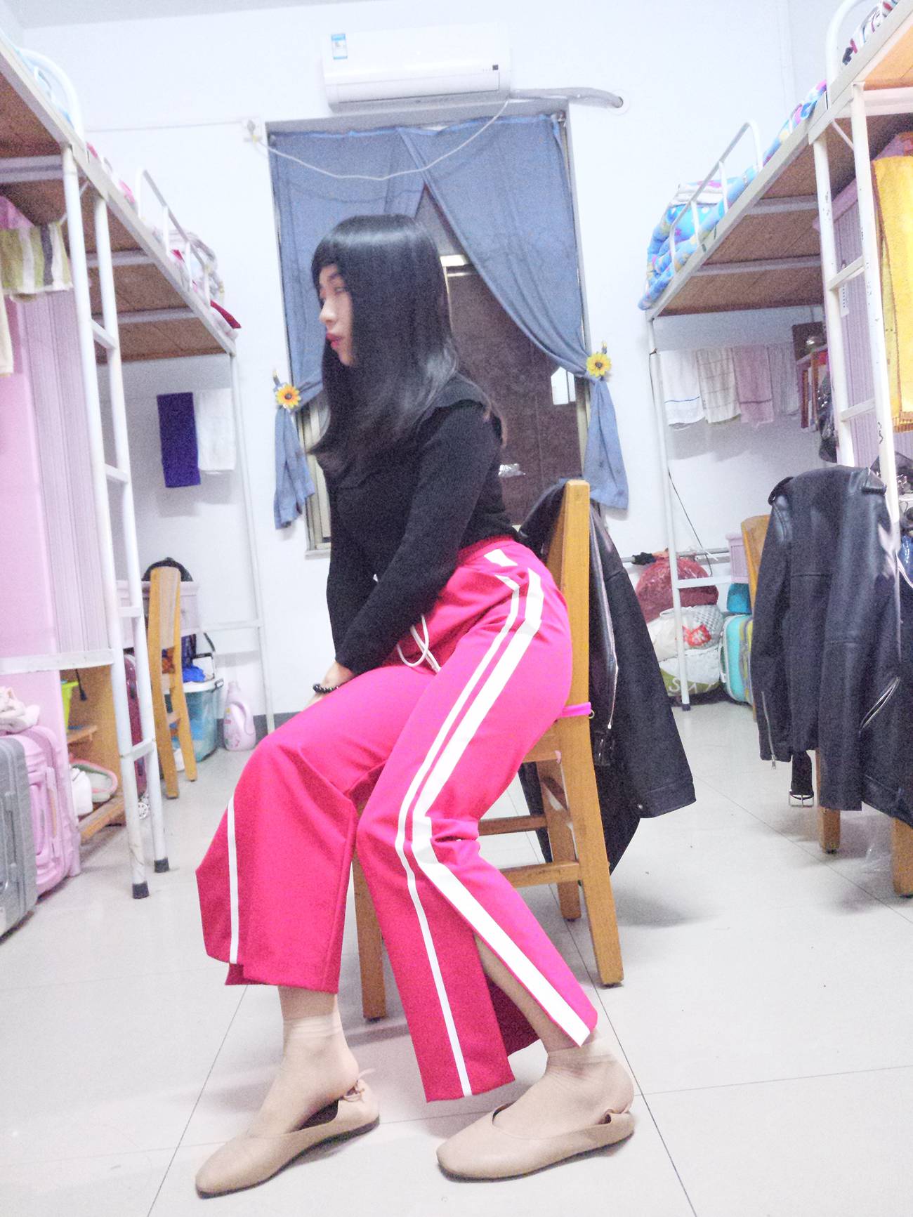 图片[76]-学妹校园寝室短丝系列002期 张梦想[104P] – 速更版-美库