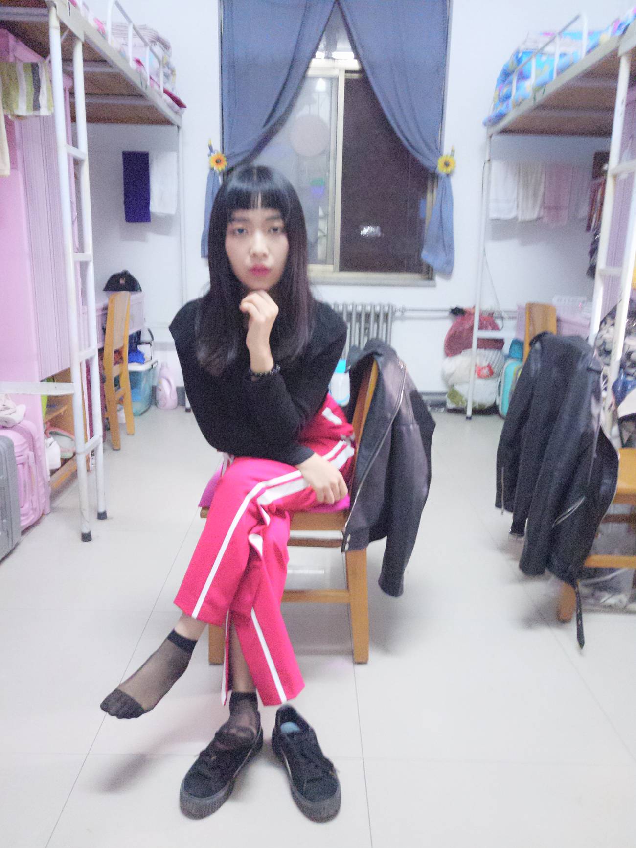 图片[79]-学妹校园寝室短丝系列002期 张梦想[104P] – 速更版-美库