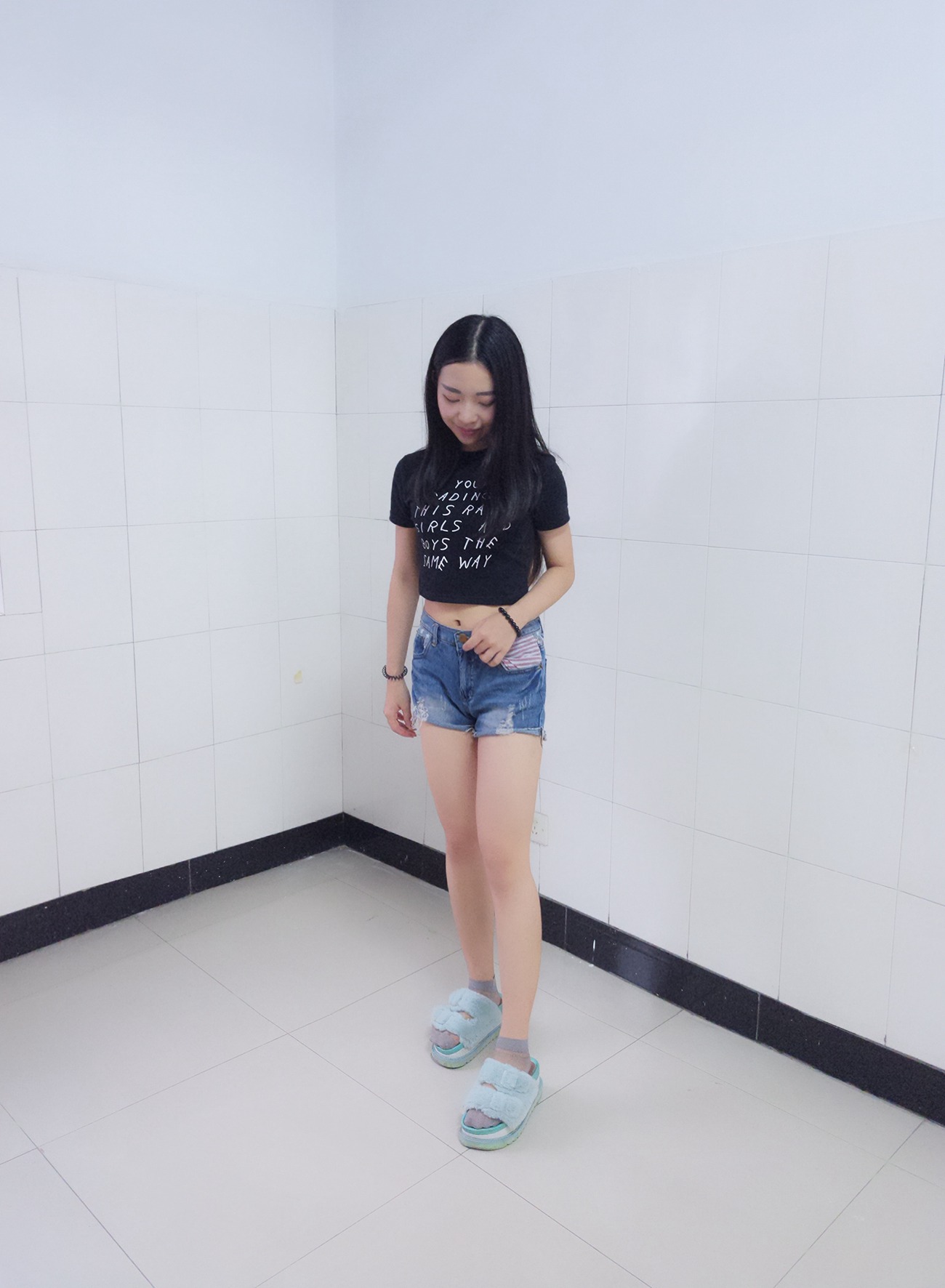 图片[86]-学妹校园寝室短丝系列002期 张梦想[104P] – 速更版-美库