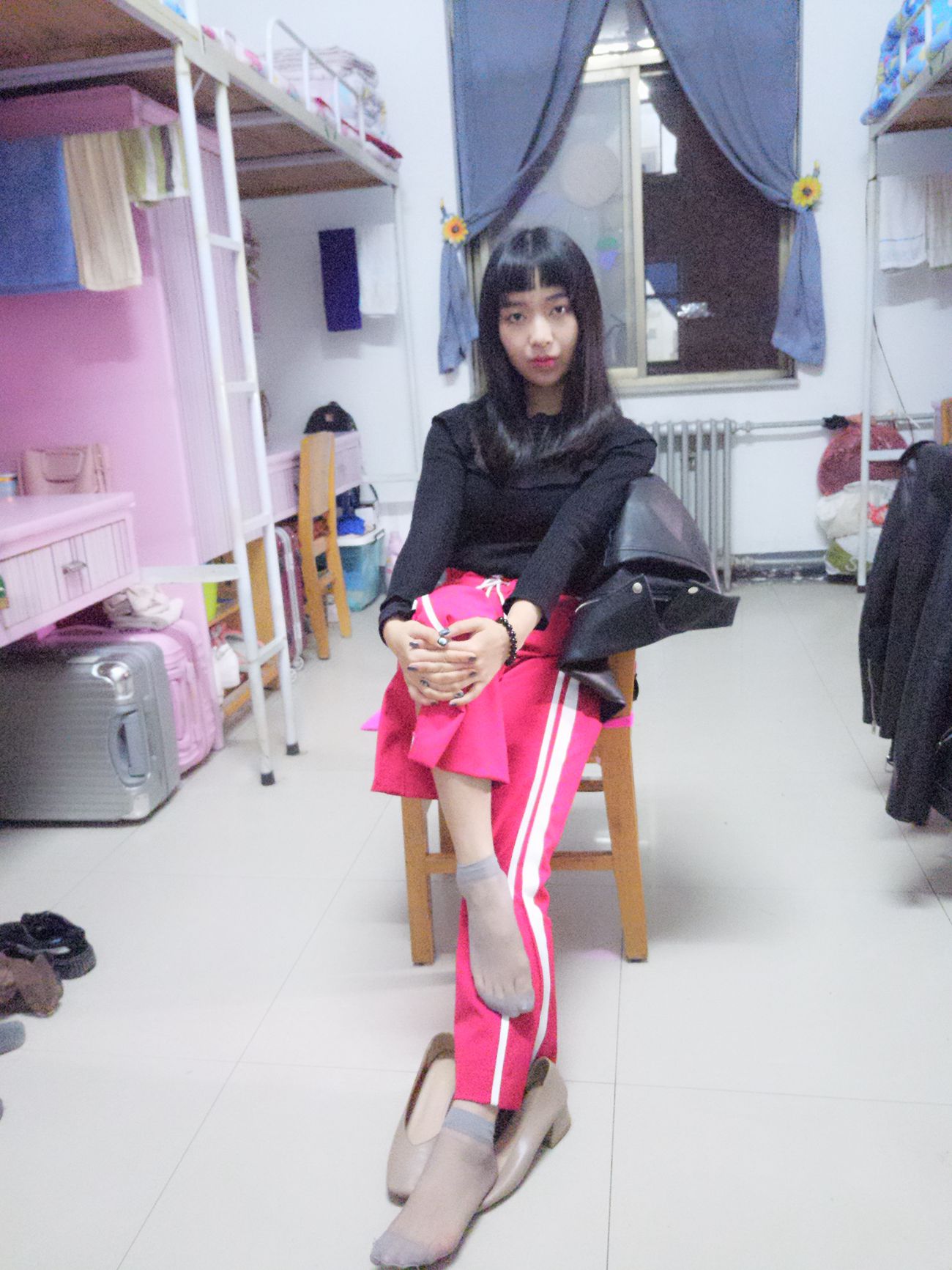 图片[87]-学妹校园寝室短丝系列002期 张梦想[104P] – 速更版-美库