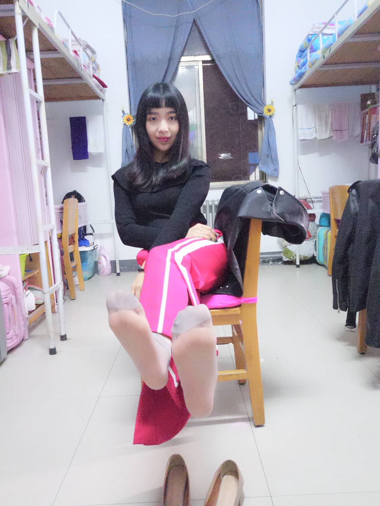 图片[88]-学妹校园寝室短丝系列002期 张梦想[104P] – 速更版-美库