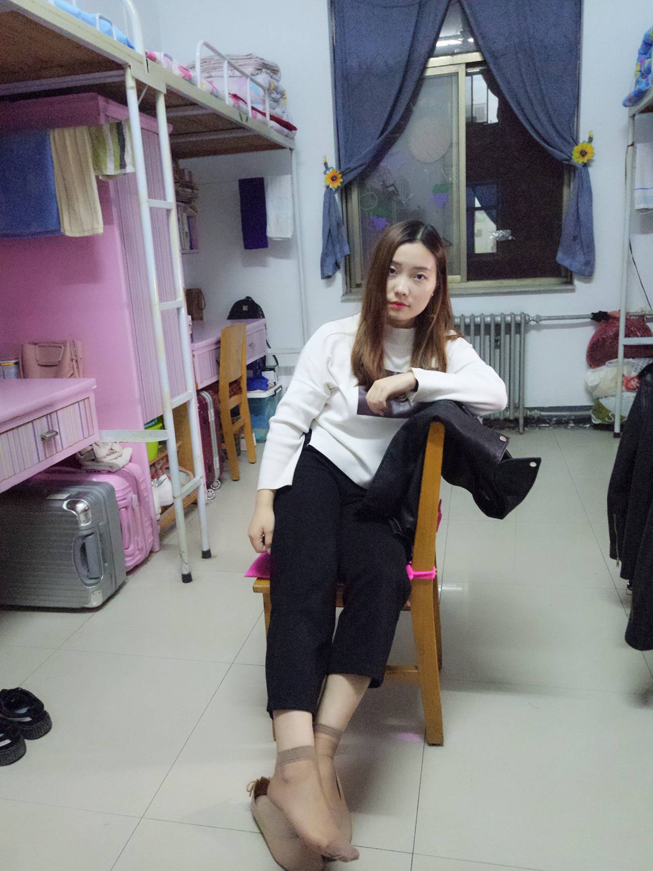 图片[89]-学妹校园寝室短丝系列002期 张梦想[104P] – 速更版-美库