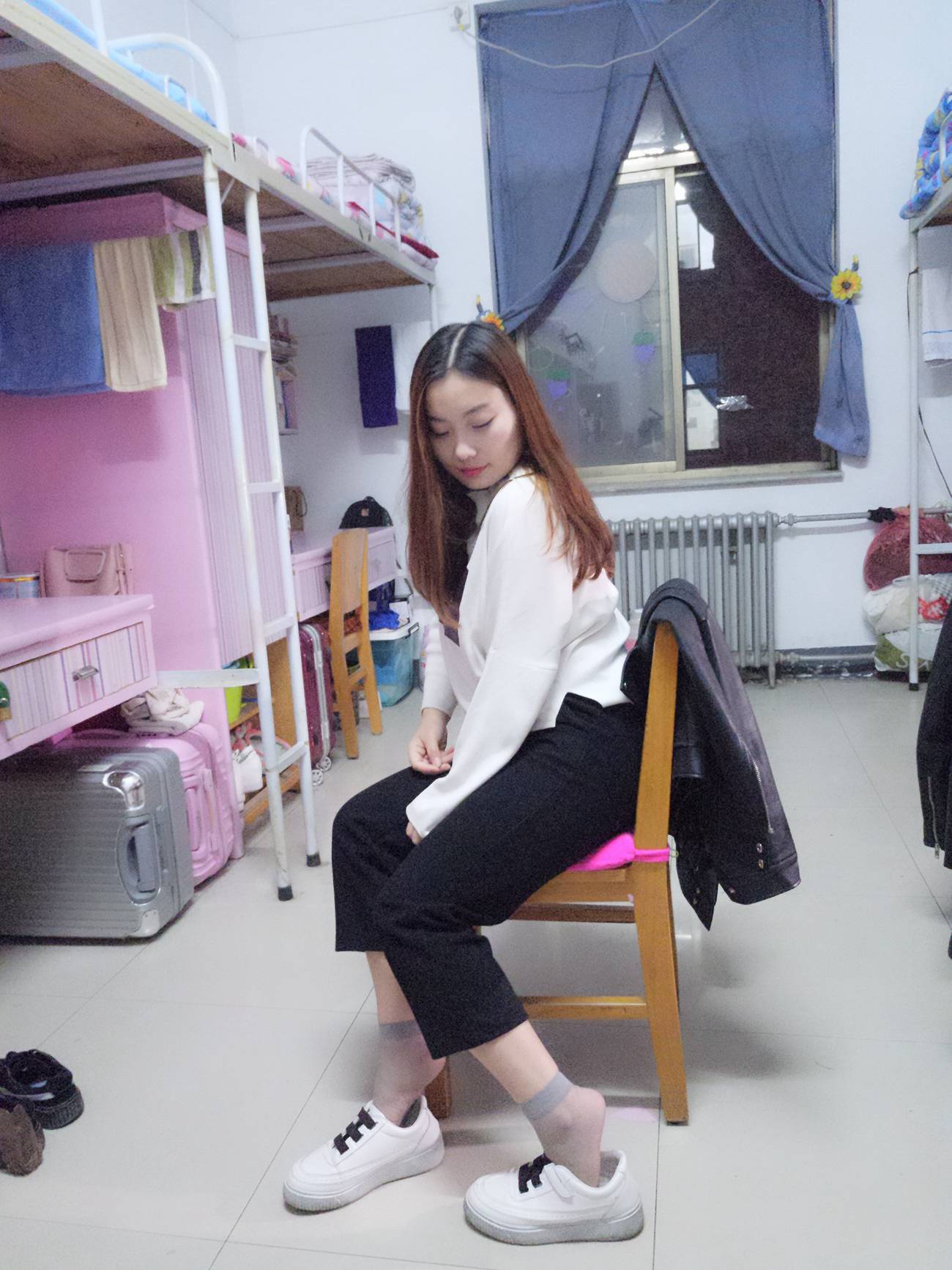 图片[90]-学妹校园寝室短丝系列002期 张梦想[104P] – 速更版-美库