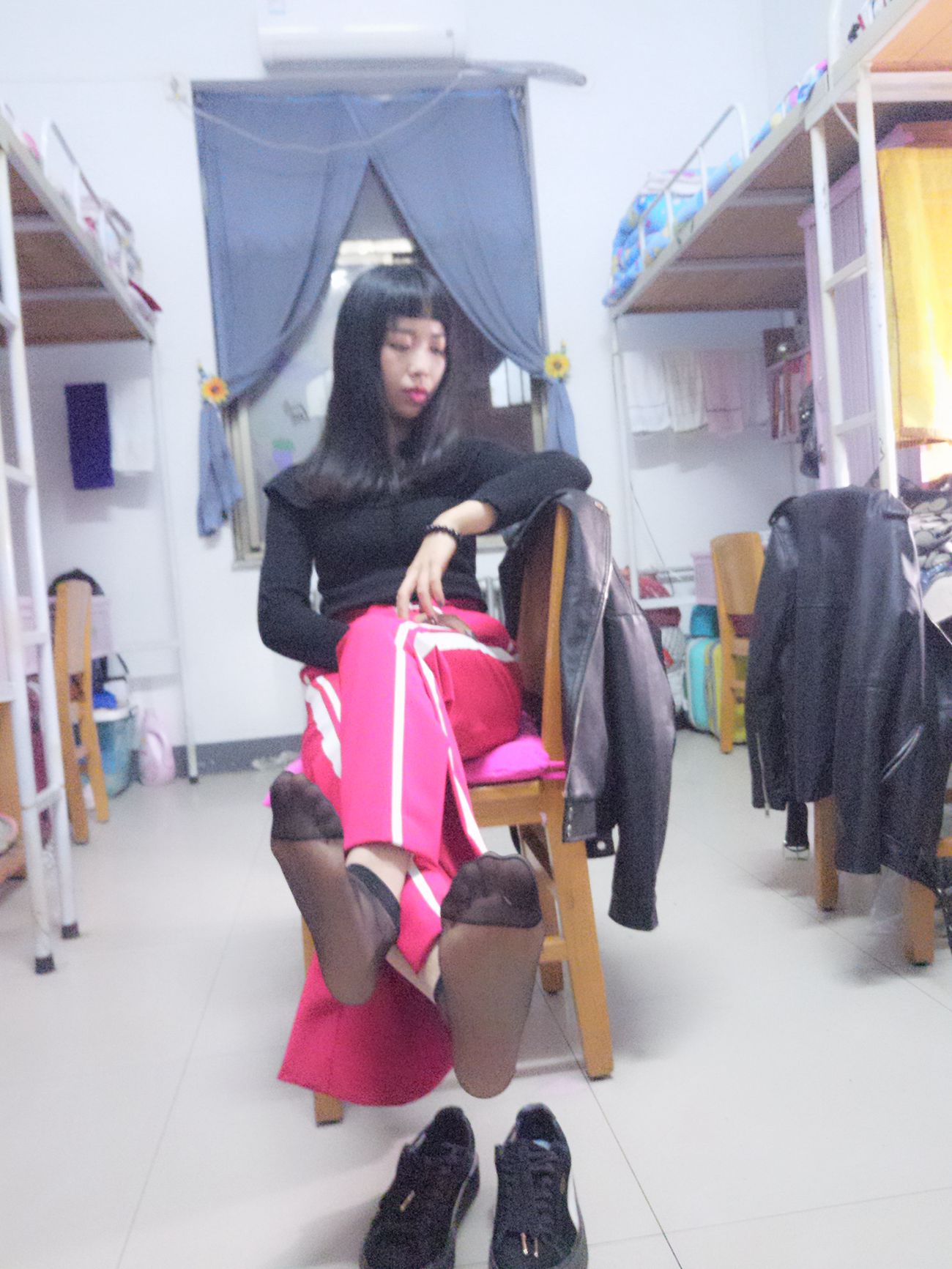 图片[91]-学妹校园寝室短丝系列002期 张梦想[104P] – 速更版-美库