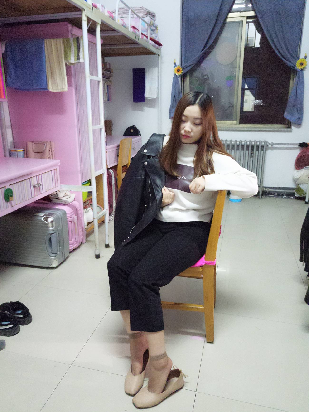 图片[95]-学妹校园寝室短丝系列002期 张梦想[104P] – 速更版-美库