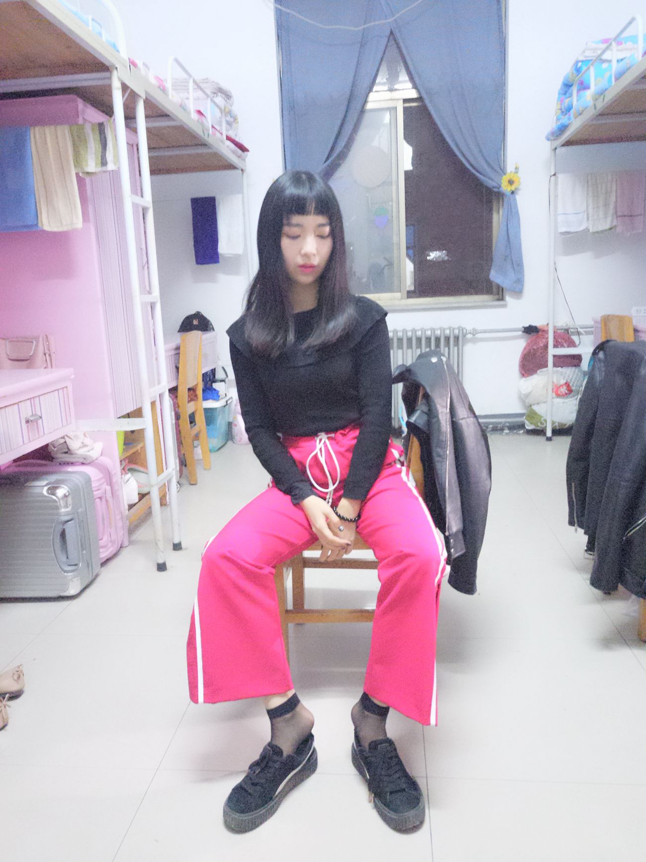 图片[94]-学妹校园寝室短丝系列002期 张梦想[104P] – 速更版-美库