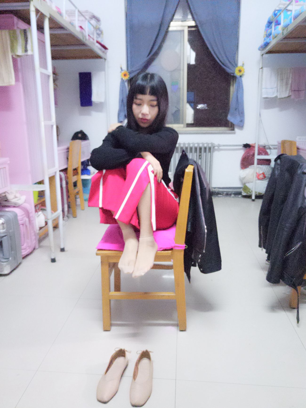 图片[104]-学妹校园寝室短丝系列002期 张梦想[104P] – 速更版-美库