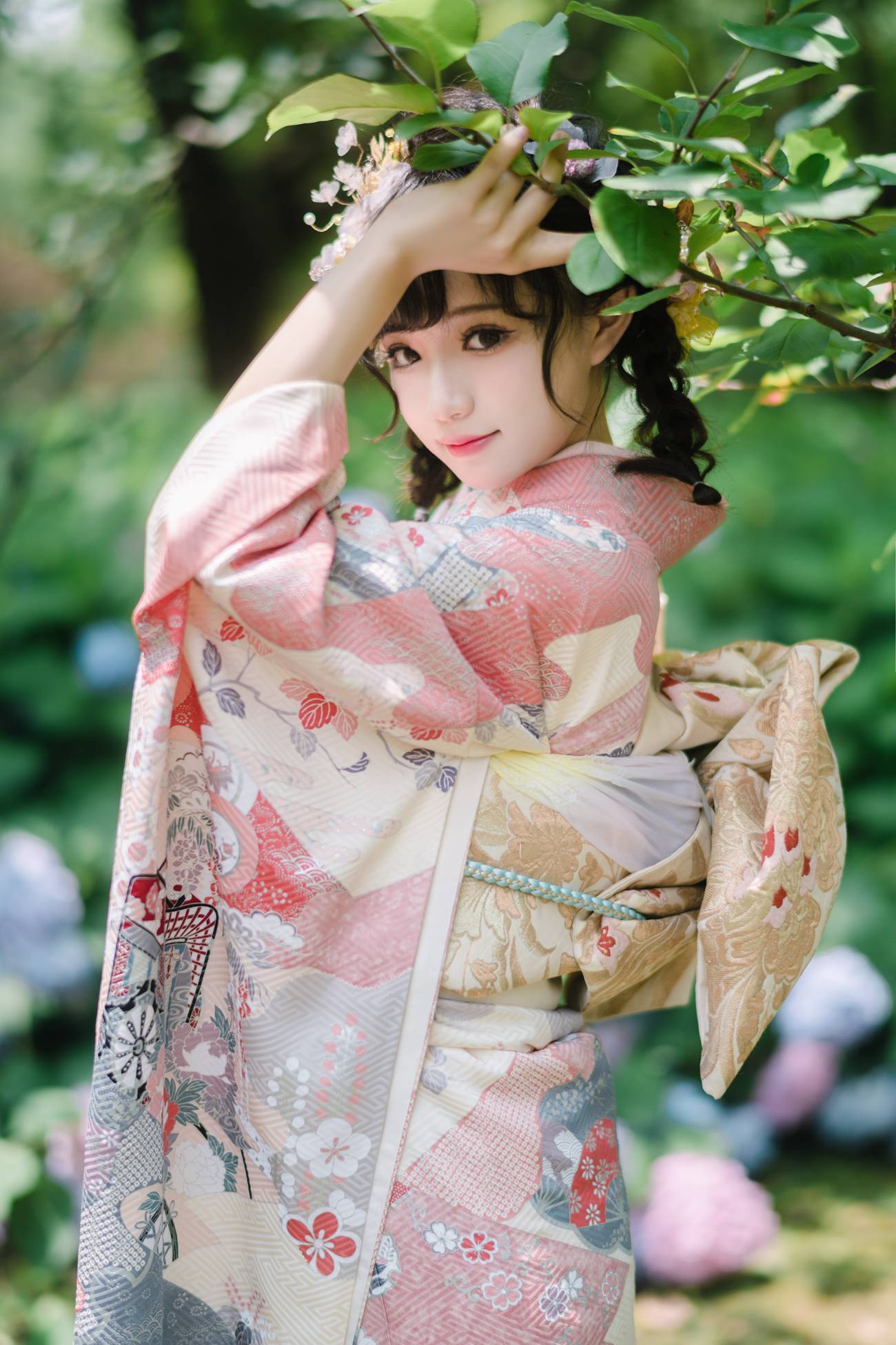 图片[6]-花柒Hana – 绣球花和服[18P] – 速更版-美库