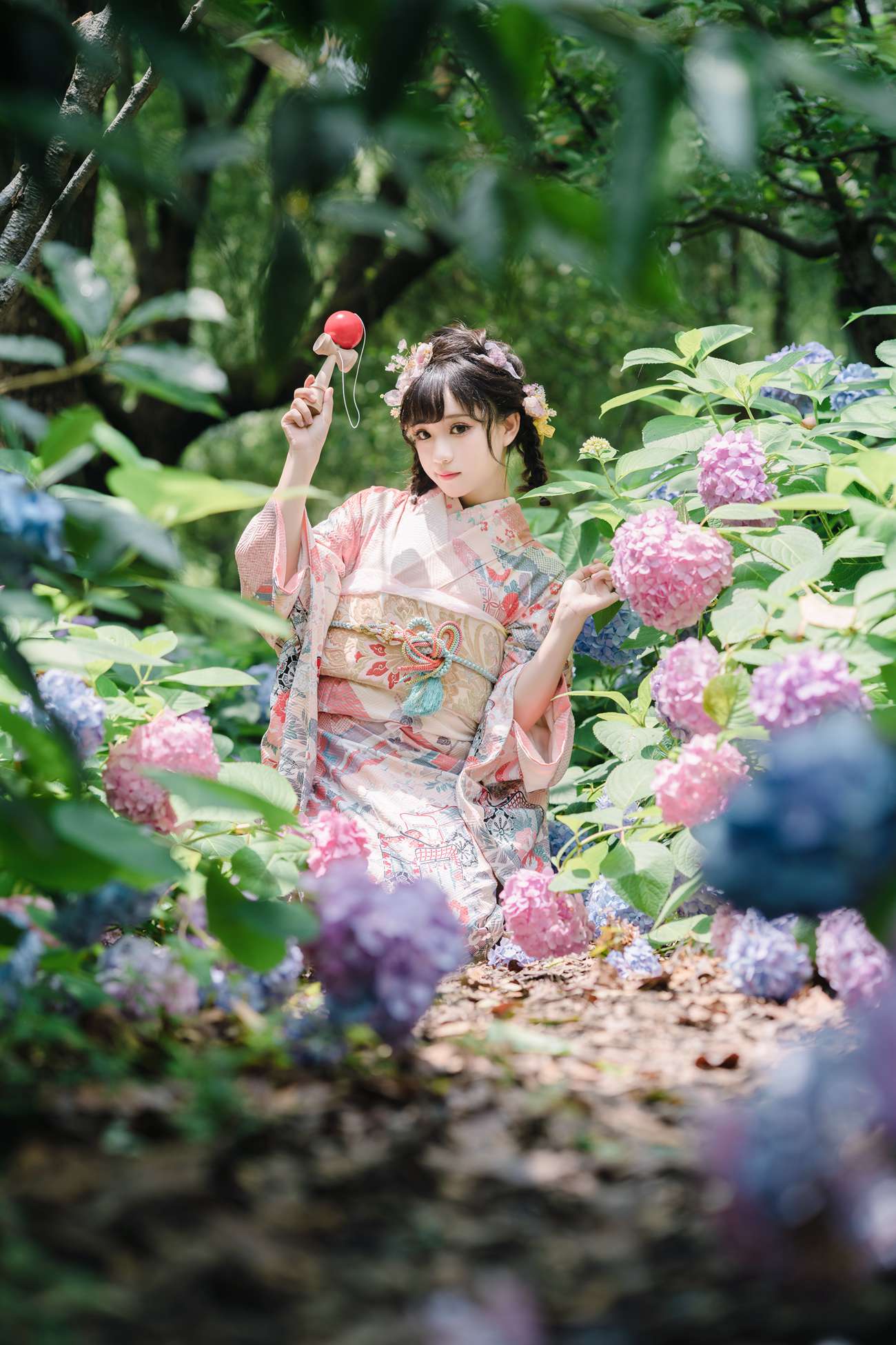图片[10]-花柒Hana – 绣球花和服[18P] – 速更版-美库