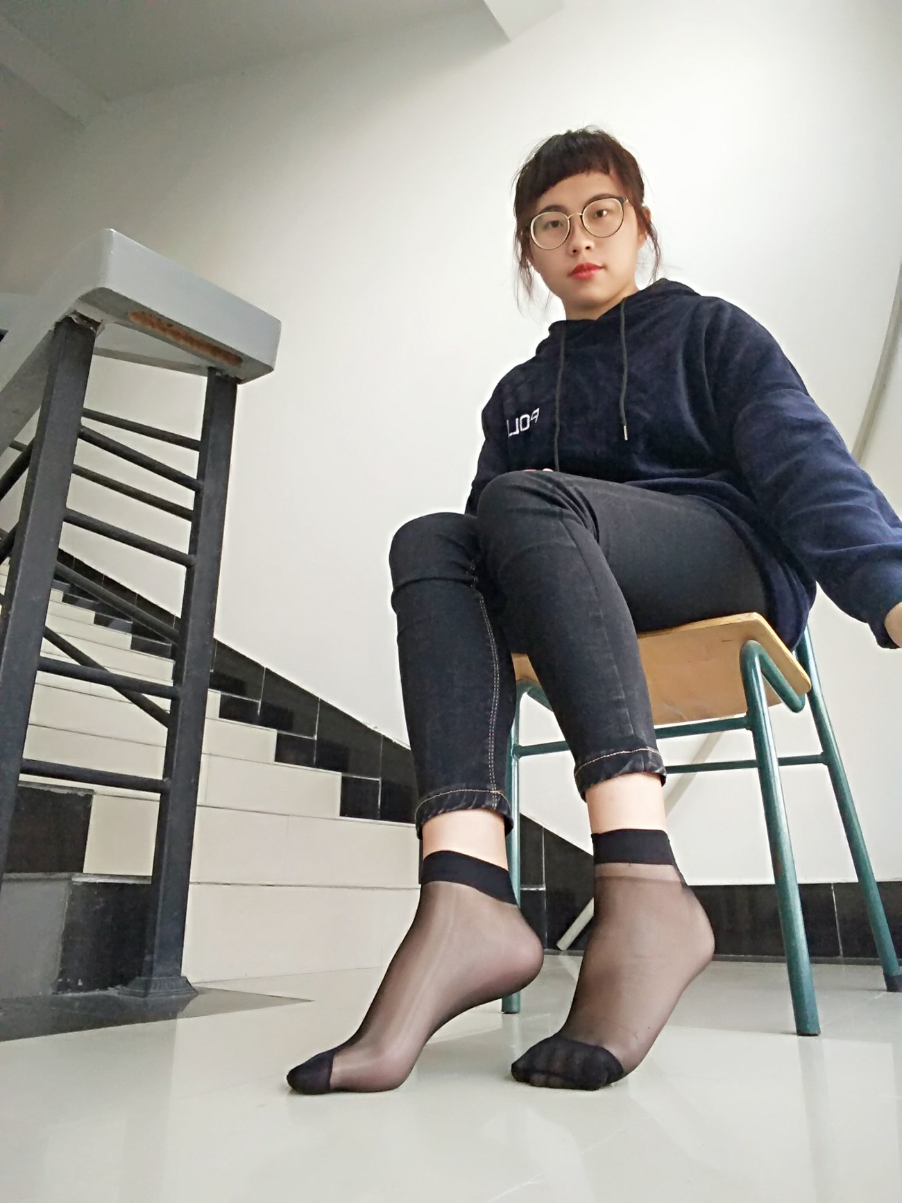 图片[16]-学妹校园寝室短丝系列004期 沈惠玲[63P] – 速更版-美库