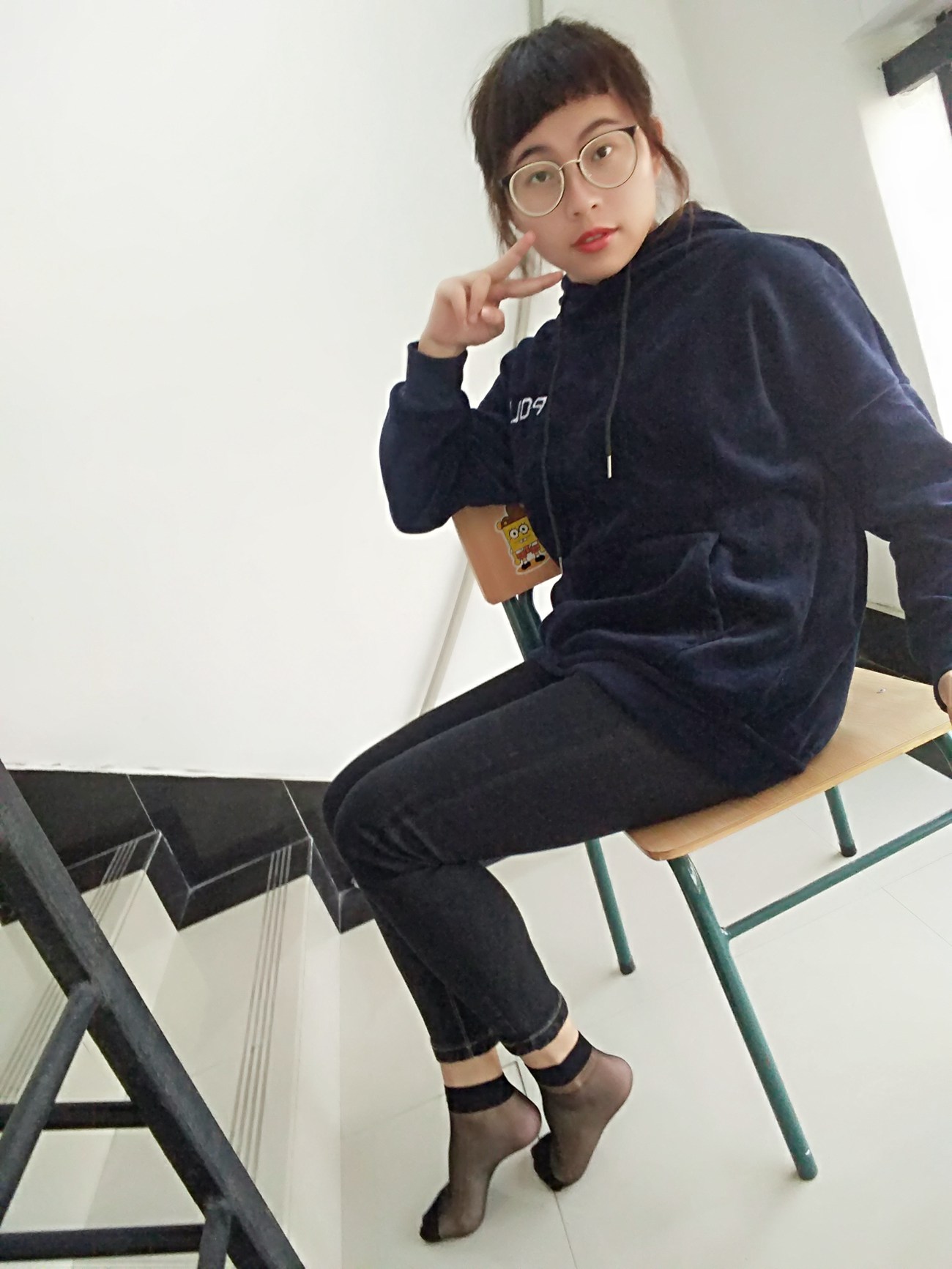 图片[17]-学妹校园寝室短丝系列004期 沈惠玲[63P] – 速更版-美库