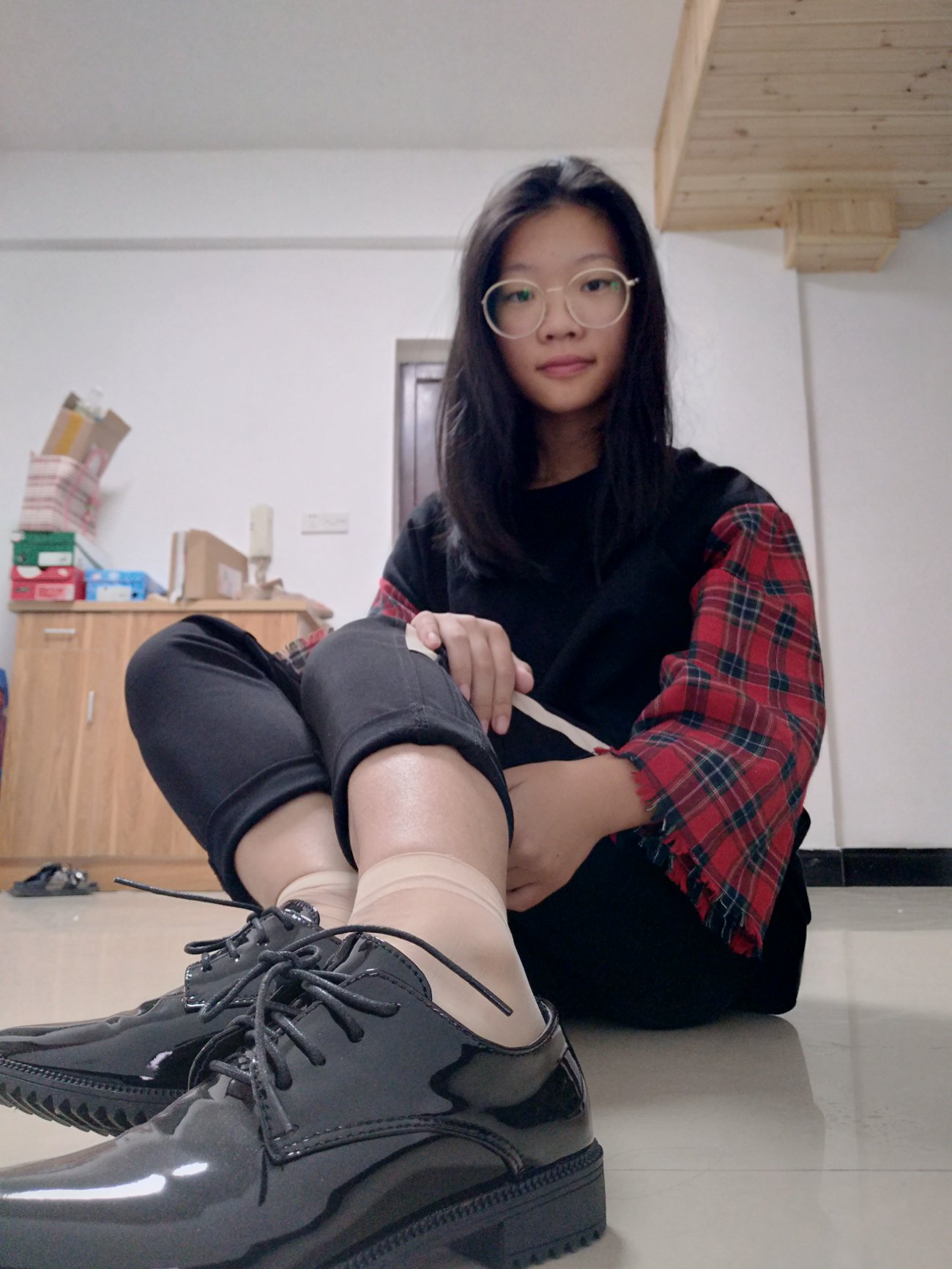 图片[16]-学妹校园寝室短丝系列006期 洪婷婷[83P] – 速更版-美库