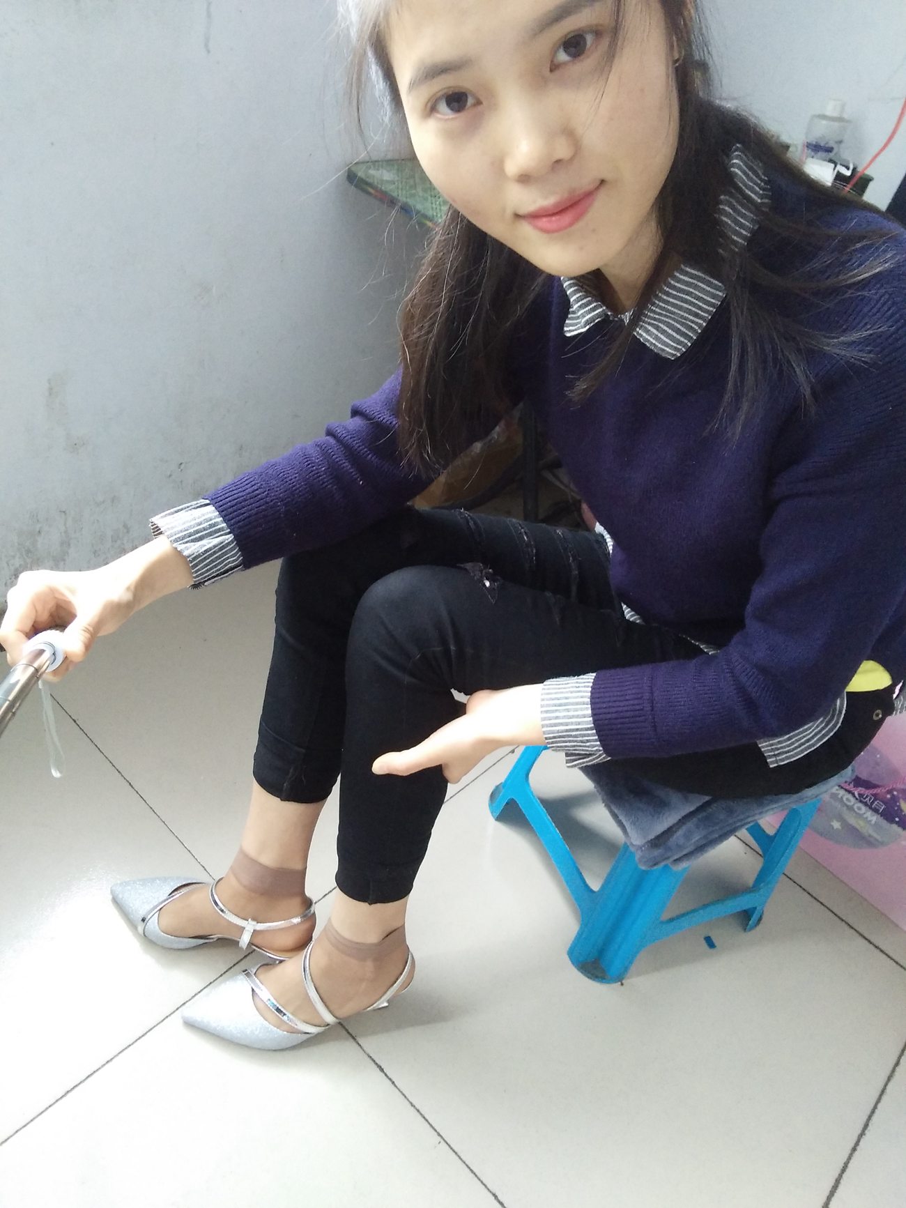 图片[25]-学妹校园寝室短丝系列005期 徐璐[52P] – 速更版-美库