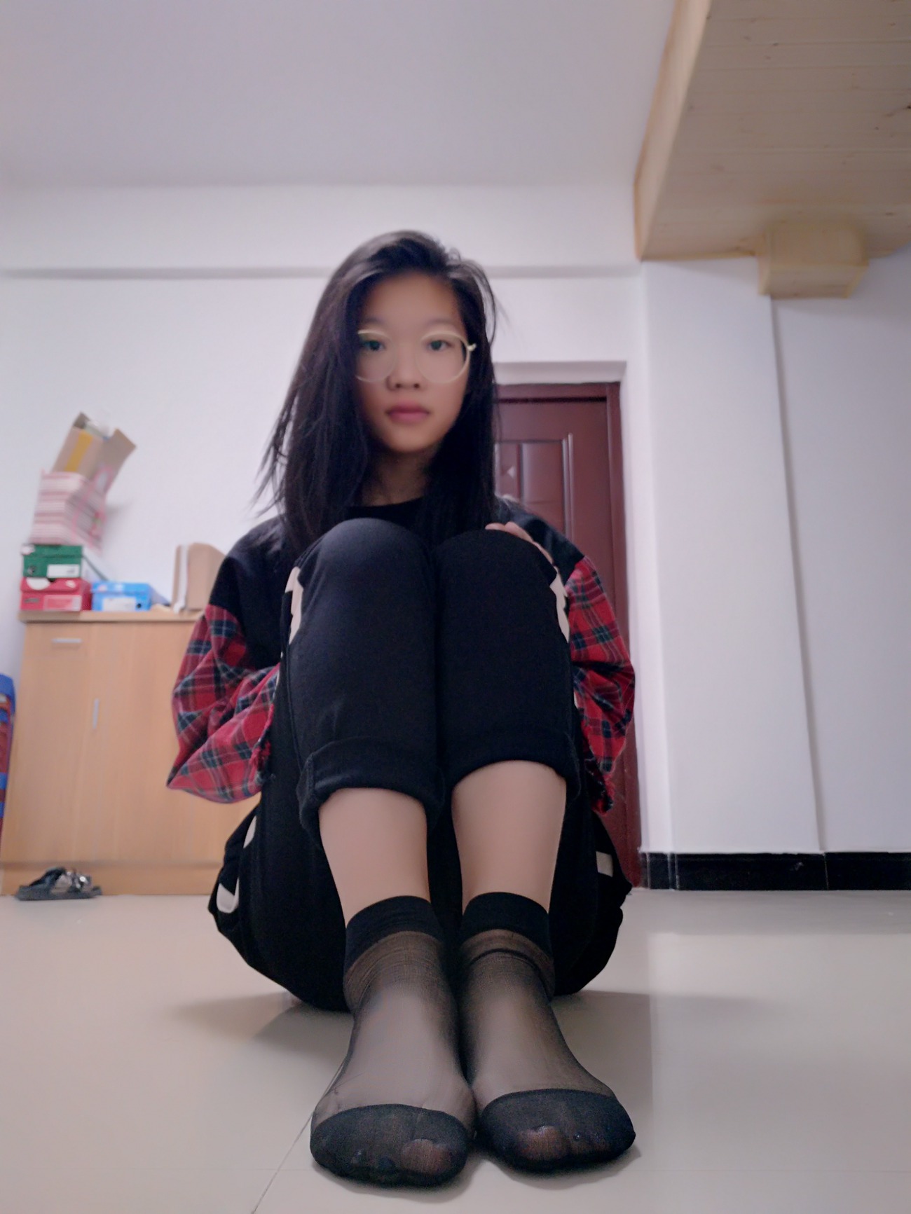 图片[24]-学妹校园寝室短丝系列006期 洪婷婷[83P] – 速更版-美库