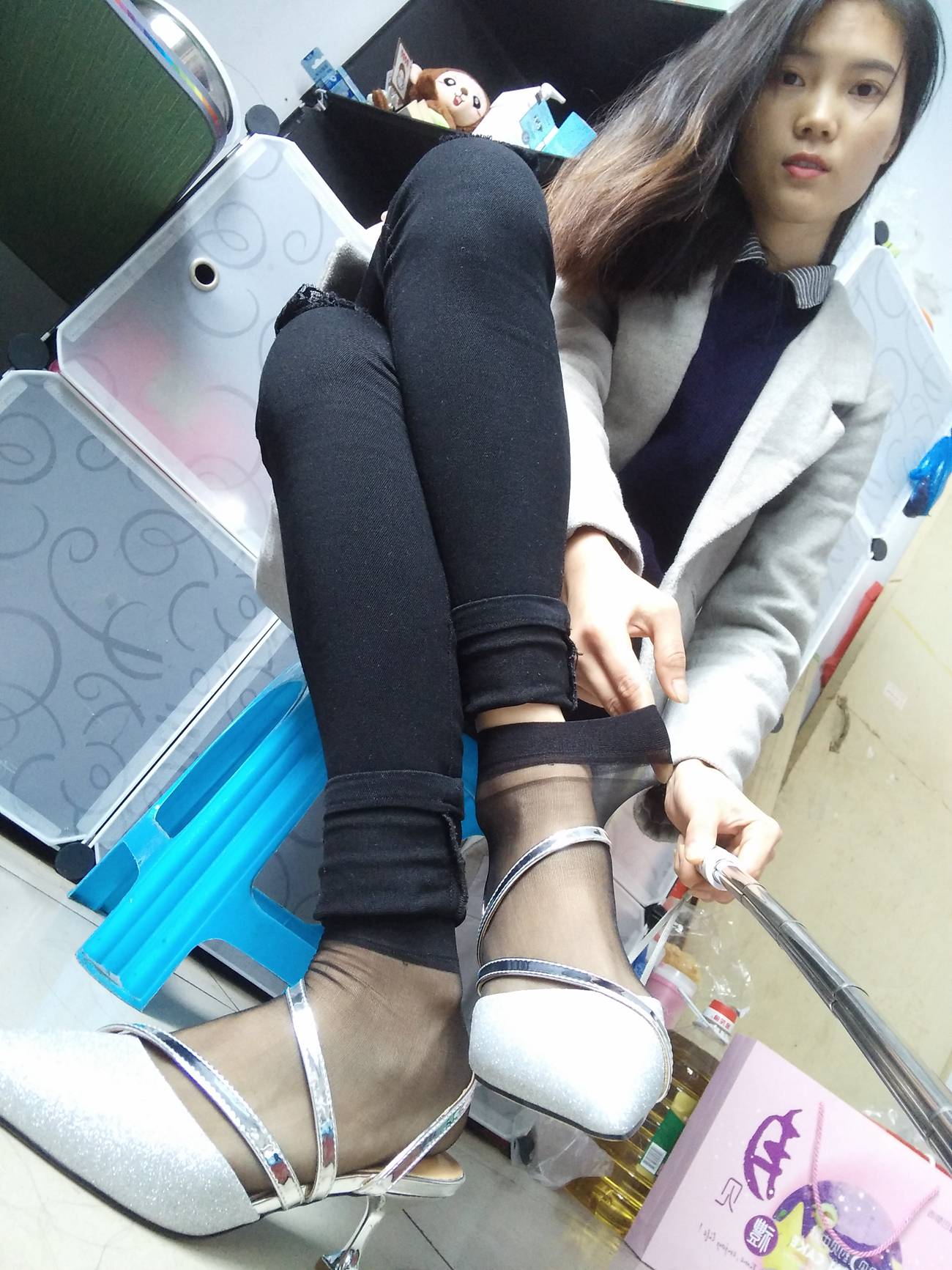 图片[34]-学妹校园寝室短丝系列005期 徐璐[52P] – 速更版-美库