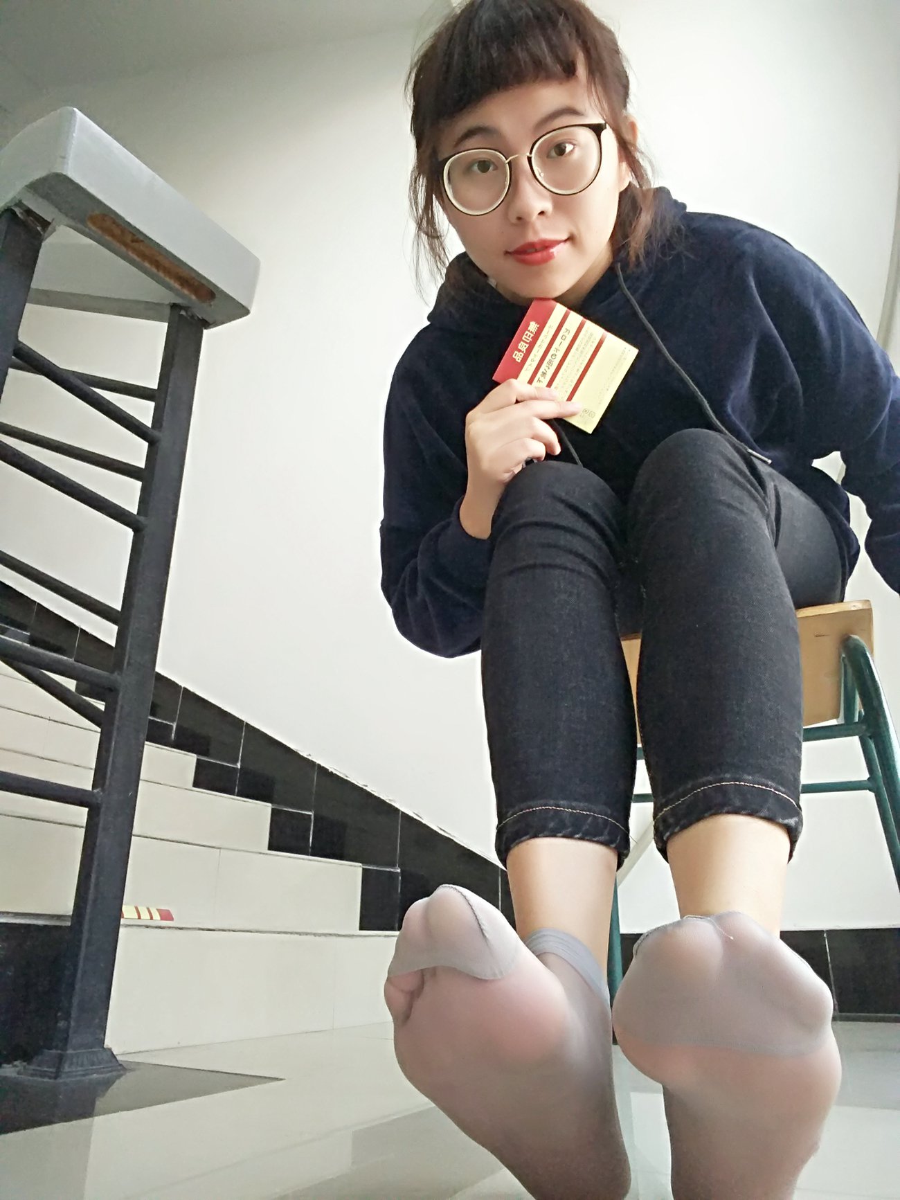 图片[48]-学妹校园寝室短丝系列004期 沈惠玲[63P] – 速更版-美库