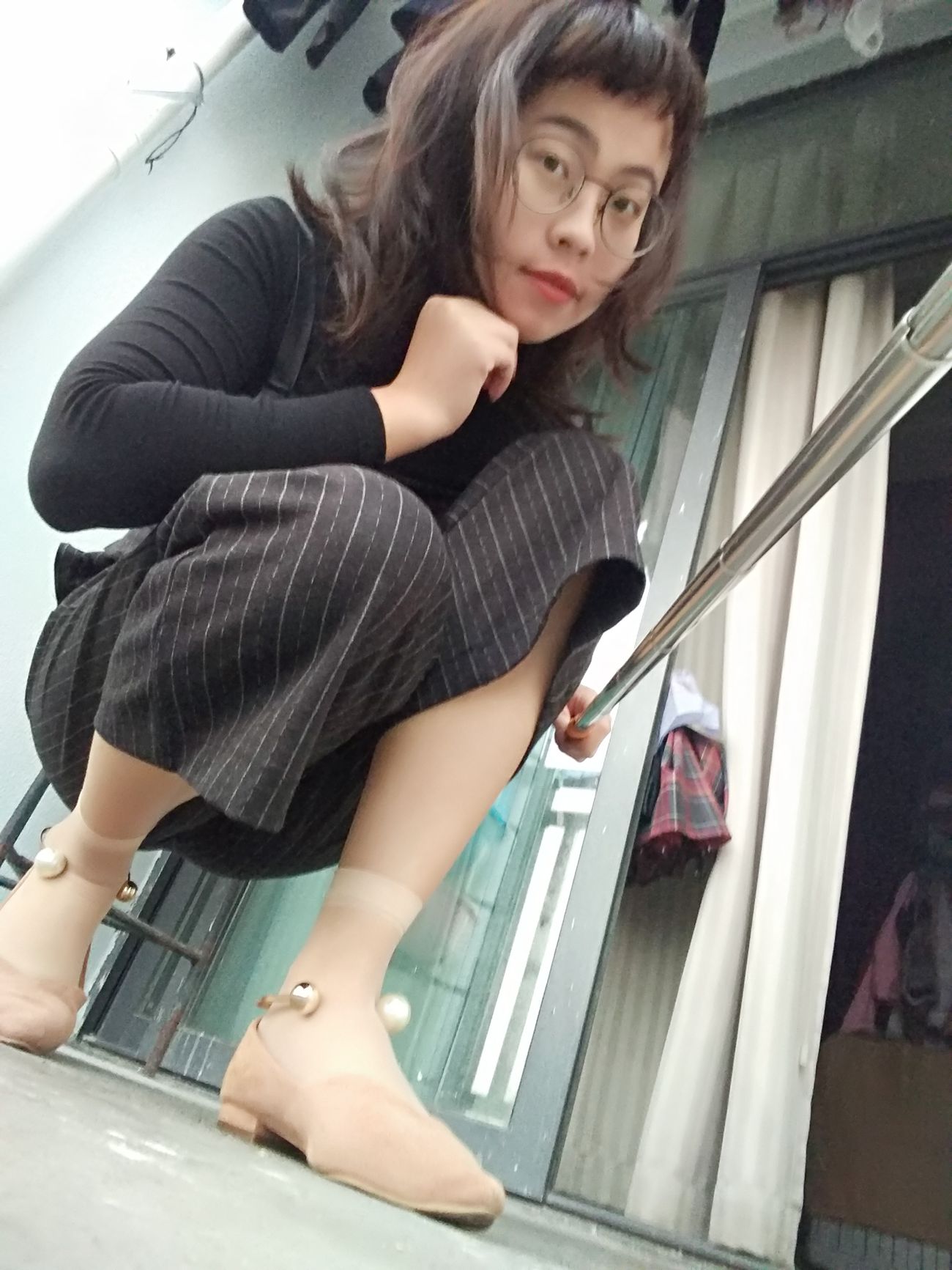 图片[50]-学妹校园寝室短丝系列004期 沈惠玲[63P] – 速更版-美库