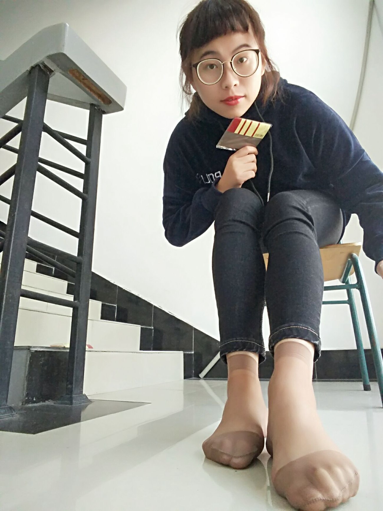 图片[52]-学妹校园寝室短丝系列004期 沈惠玲[63P] – 速更版-美库