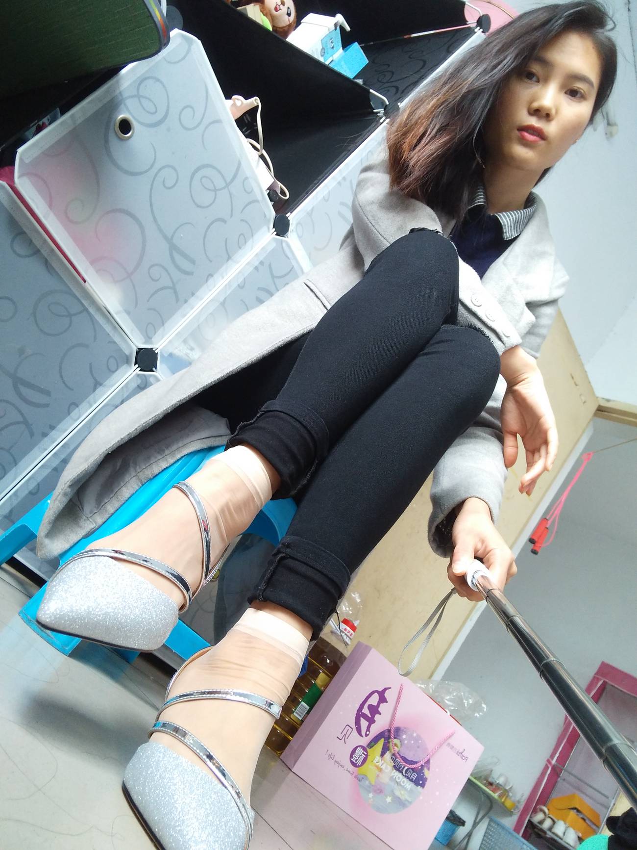 图片[43]-学妹校园寝室短丝系列005期 徐璐[52P] – 速更版-美库