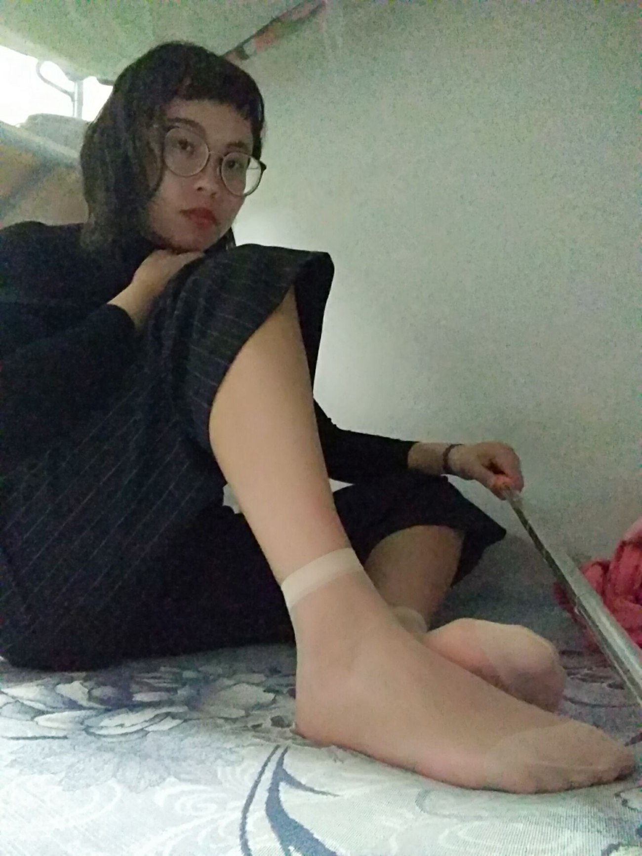 图片[56]-学妹校园寝室短丝系列004期 沈惠玲[63P] – 速更版-美库