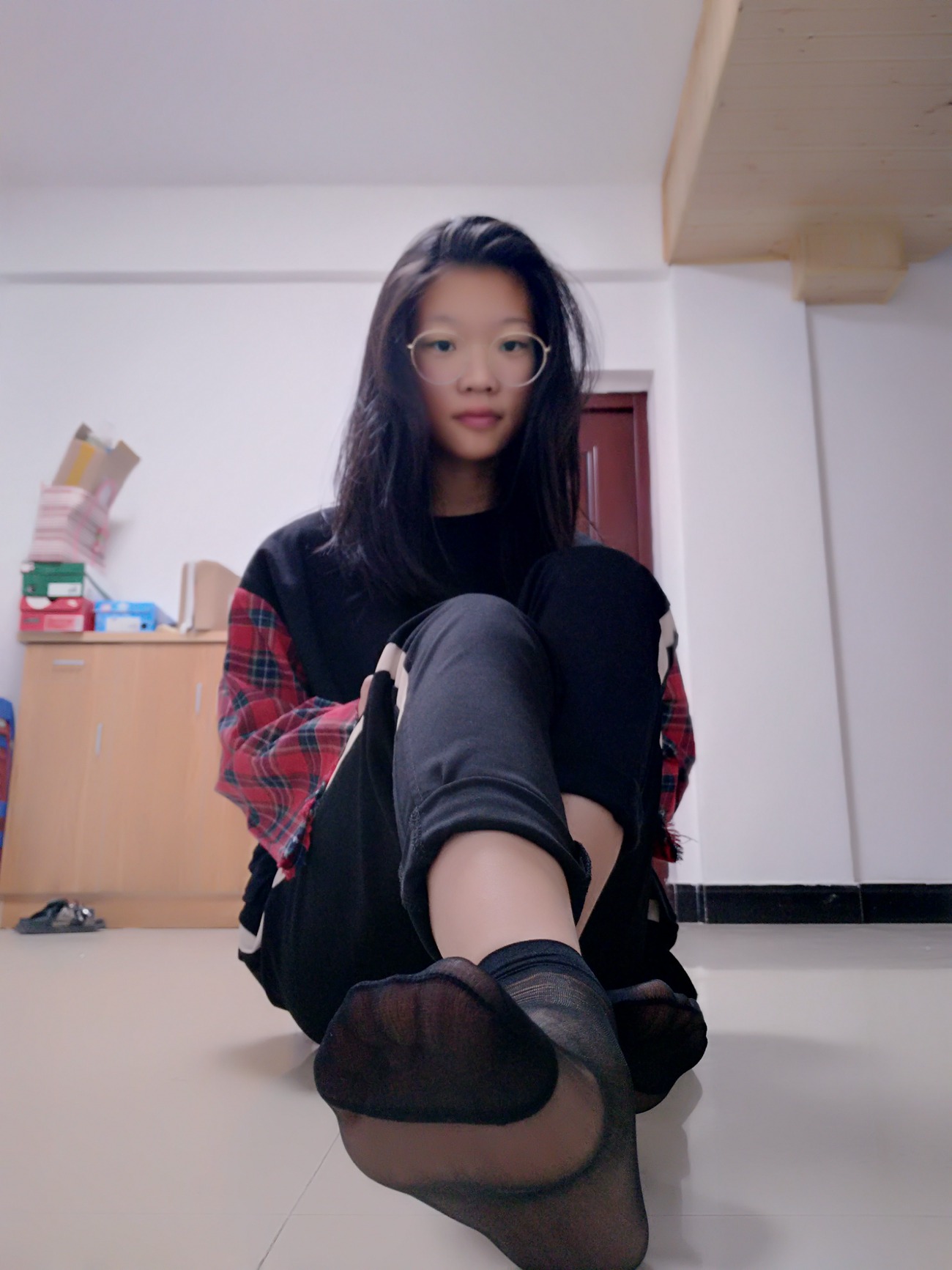 图片[40]-学妹校园寝室短丝系列006期 洪婷婷[83P] – 速更版-美库